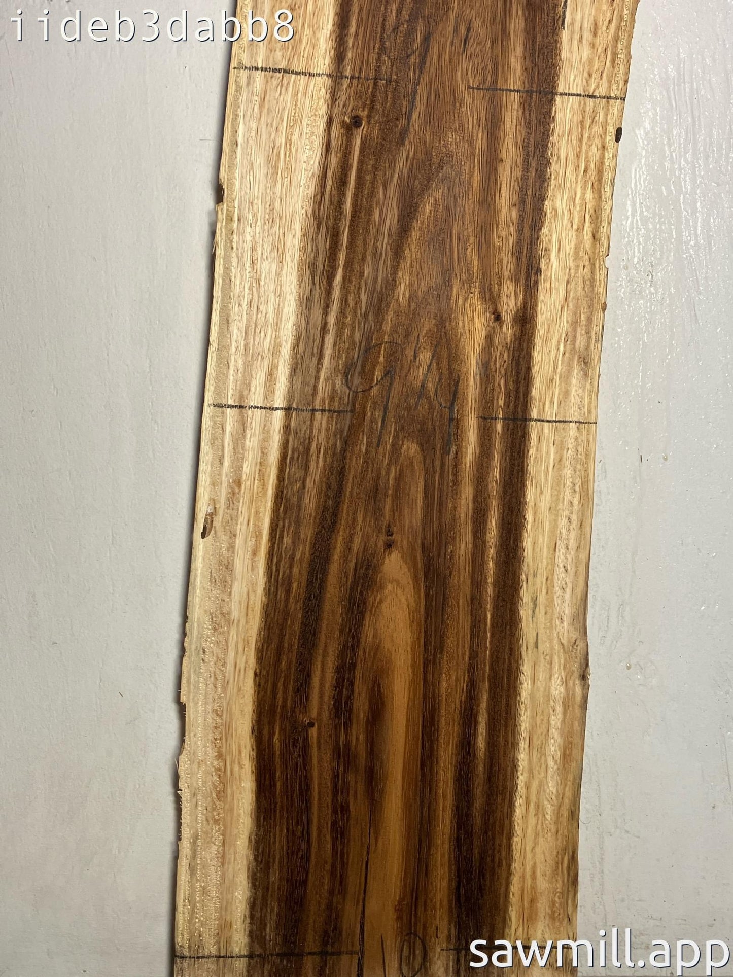 1.5" x 10" x 37" Monkeypod