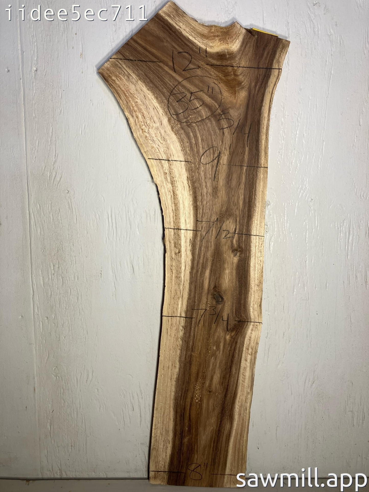 1.25" x 12" x 35" Monkeypod