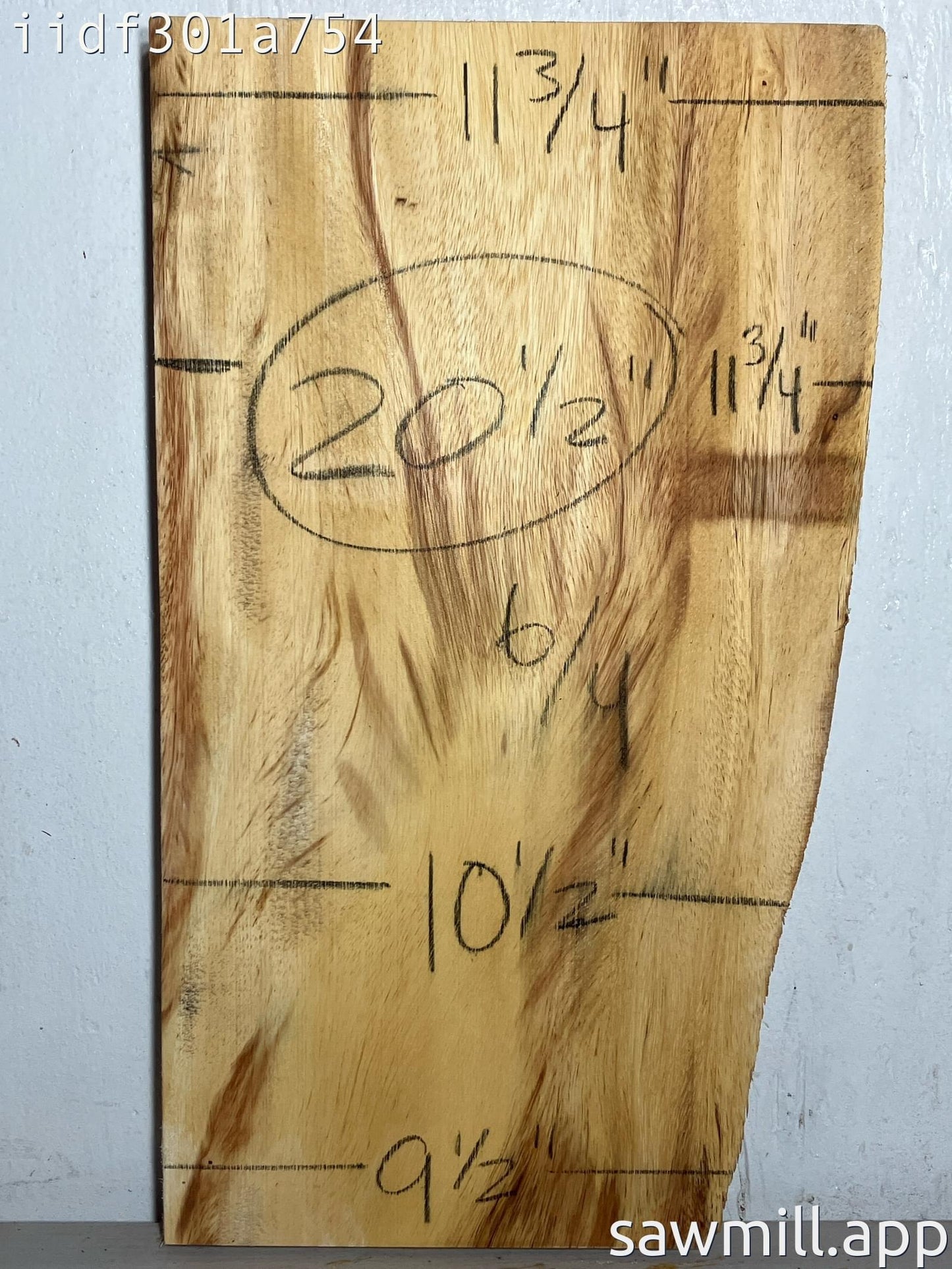 1.5" x 12" x 20" Monkeypod