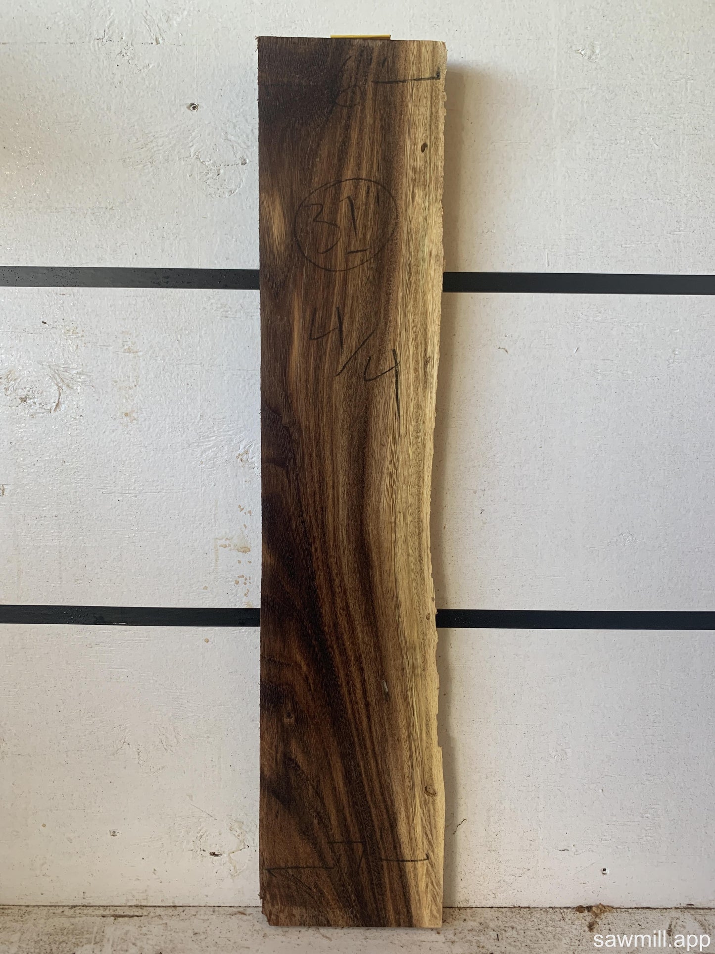 1" x 7" x 31" Monkeypod