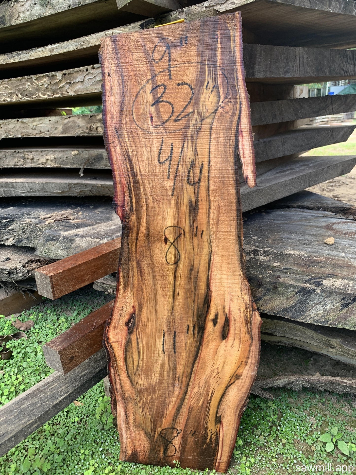 1" x 11" x 32" Koa