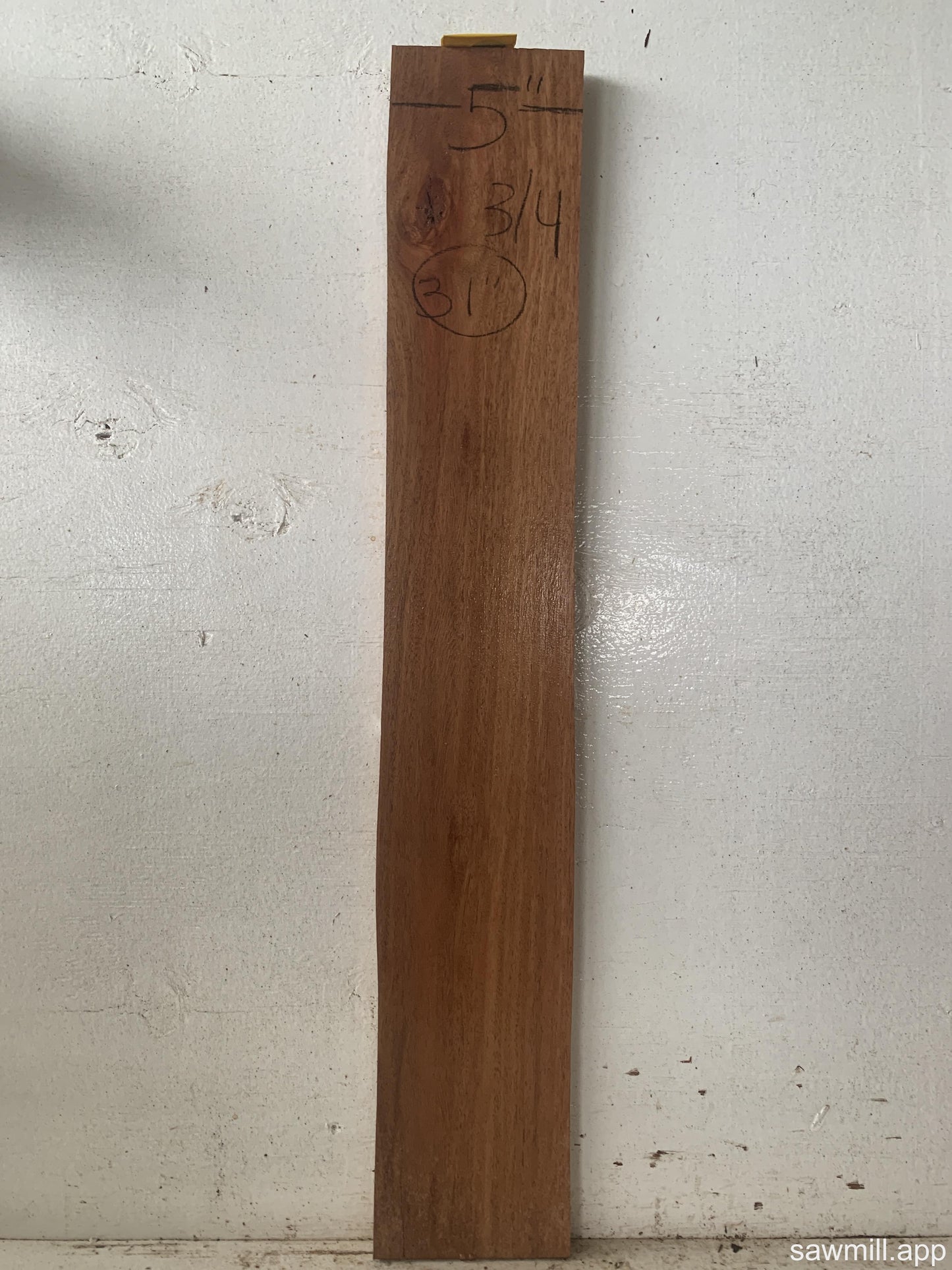 1" x 5" x 31" Ironbark Eucalyptus