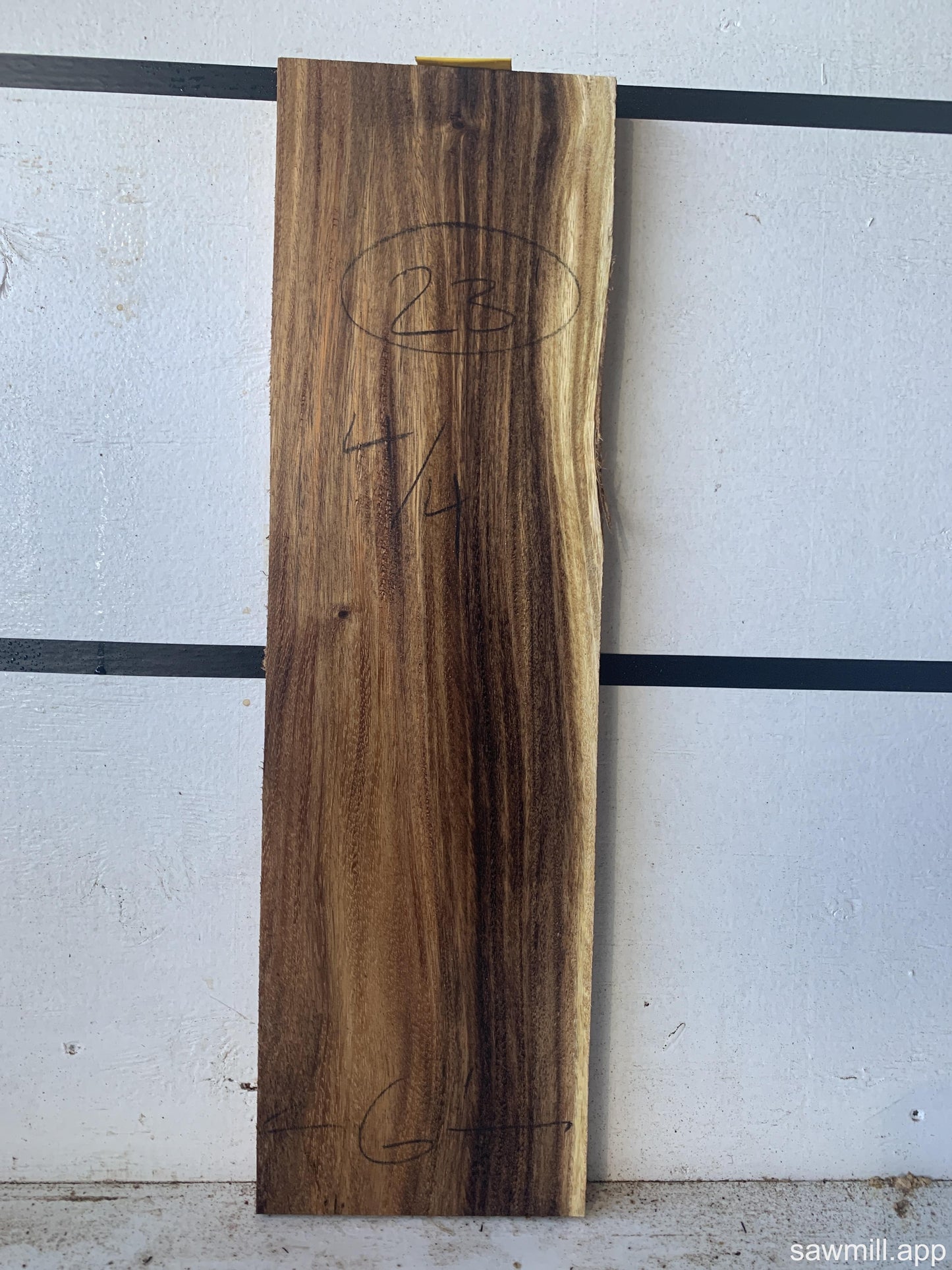 1" x 6" x 23" Monkeypod