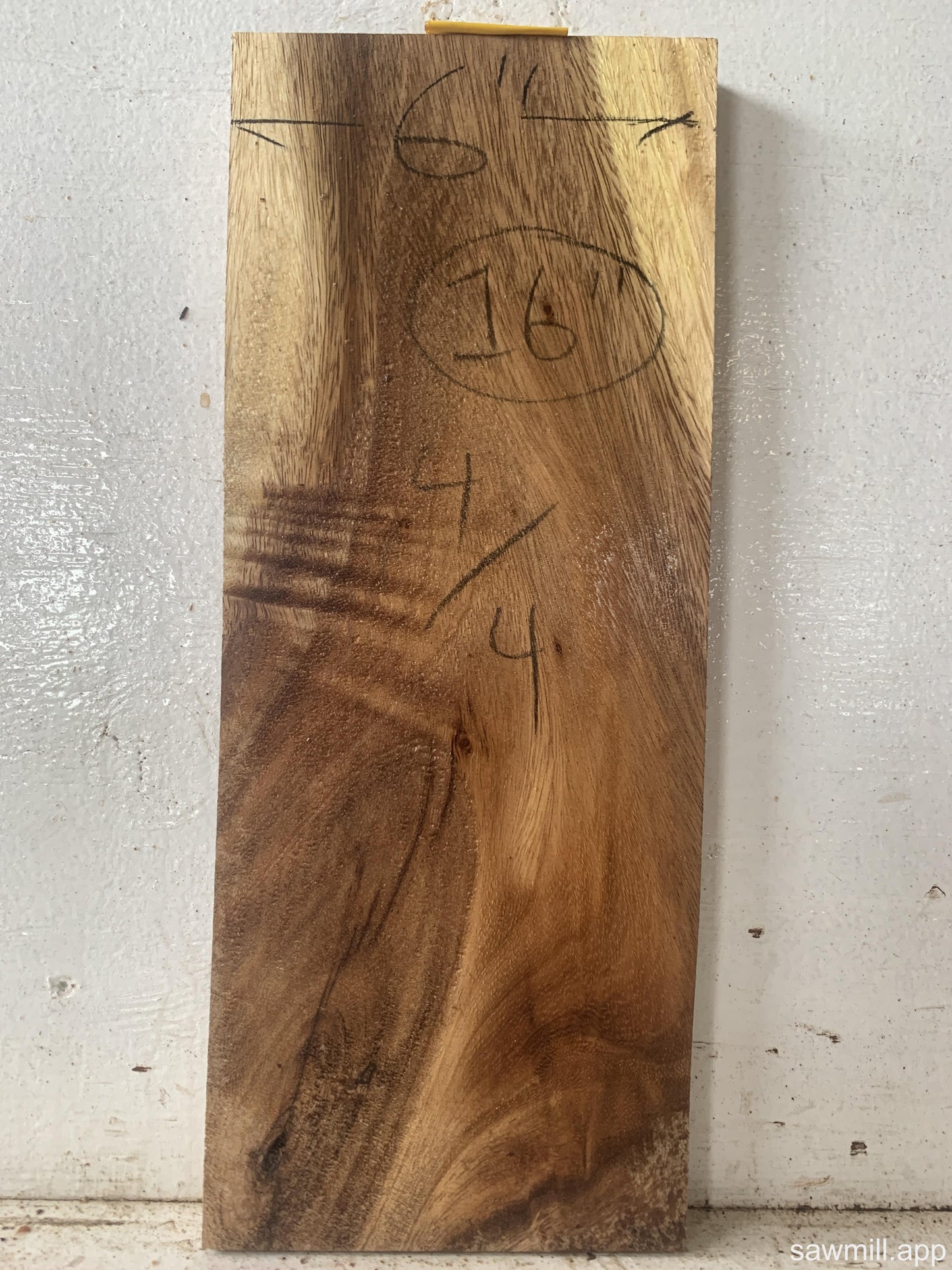 1" x 6" x 16" Monkeypod