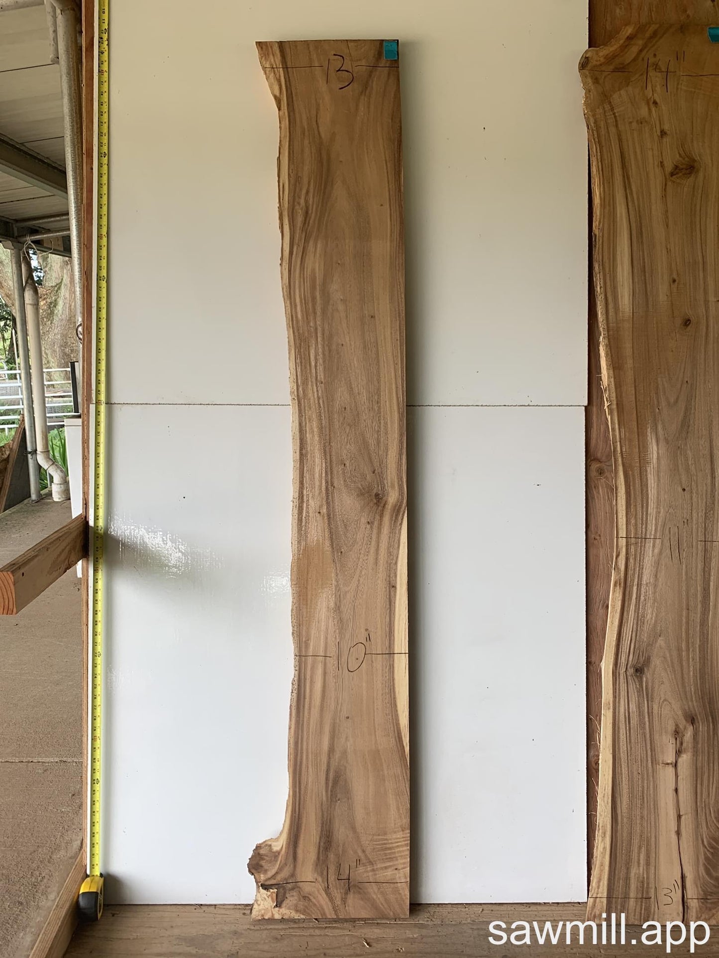 1.5" x 14" x 84" Monkeypod