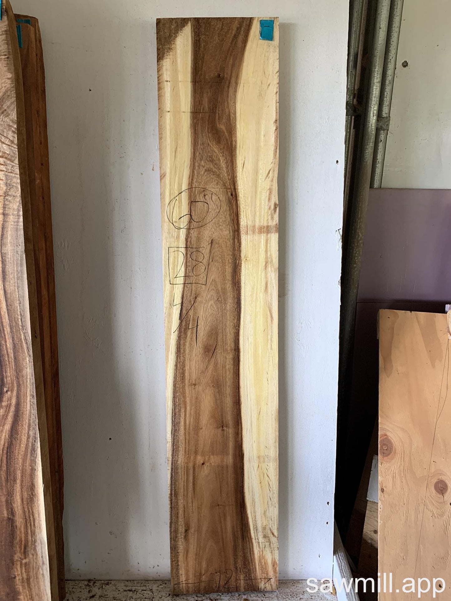 1" x 12" x 60" Monkeypod