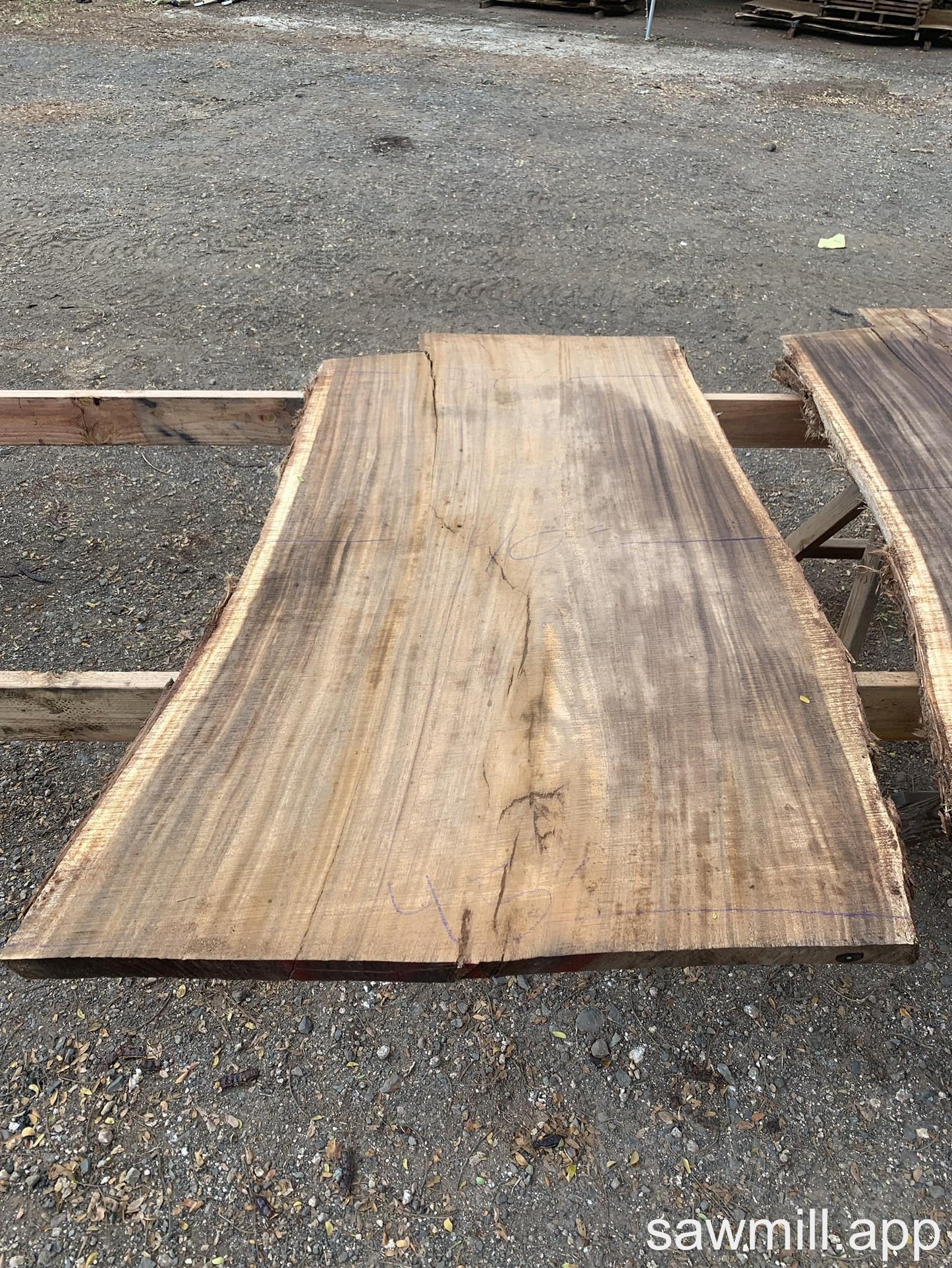 3" x 45" x 74" Monkeypod