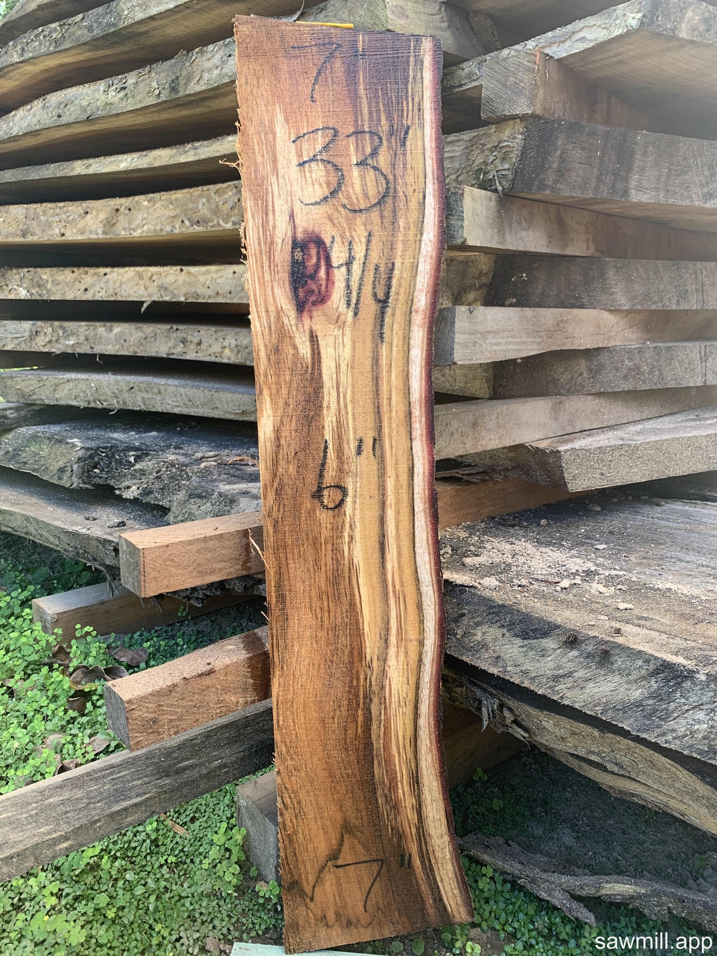 1" x 7" x 33" Koa