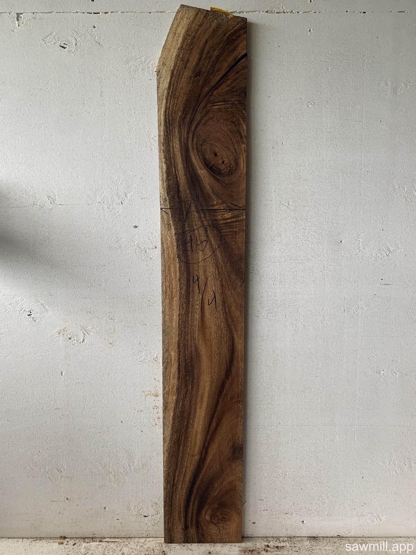 1" x 7" x 46" Monkeypod
