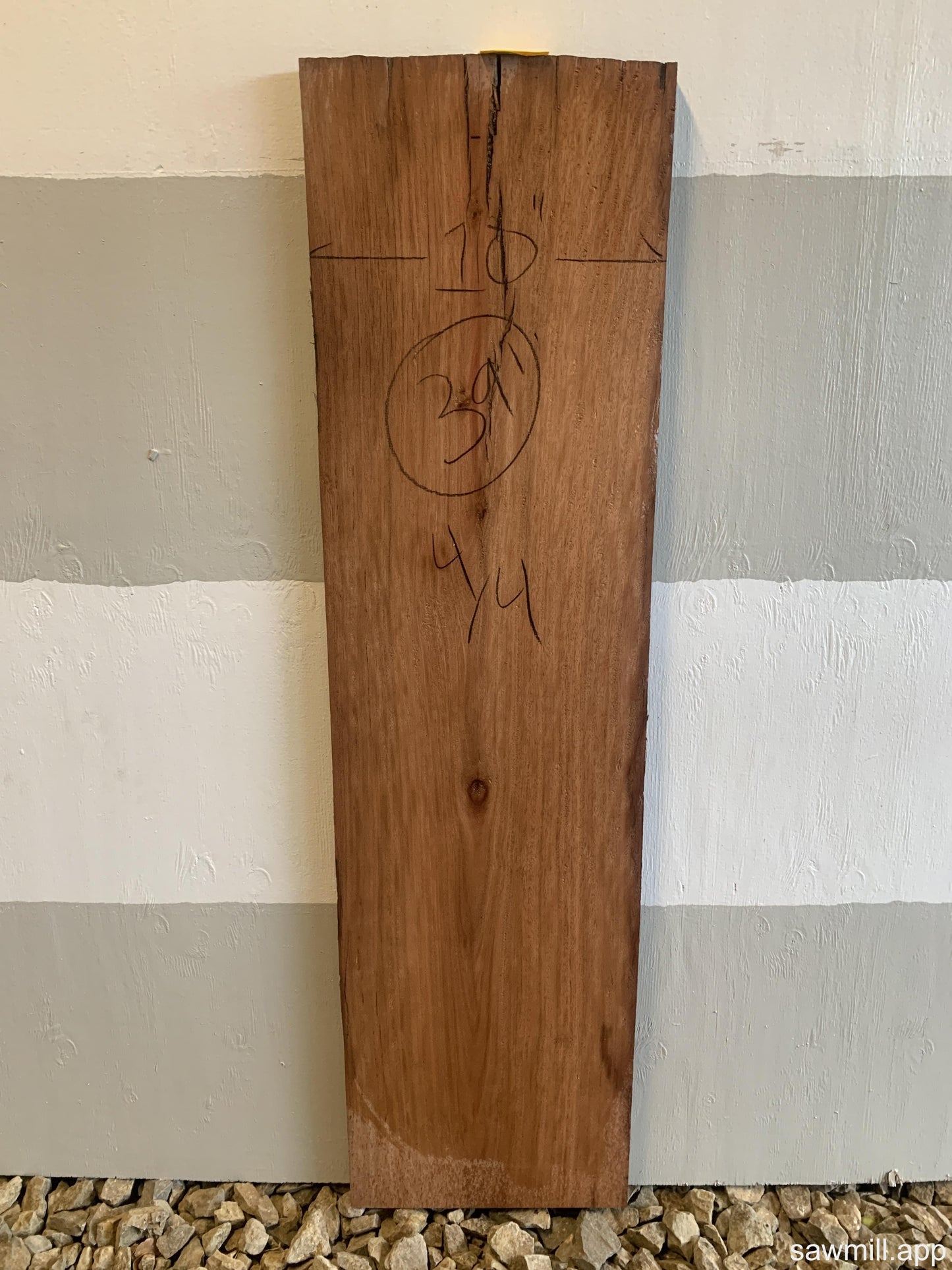 1" x 10" x 39" Ironbark Eucalyptus