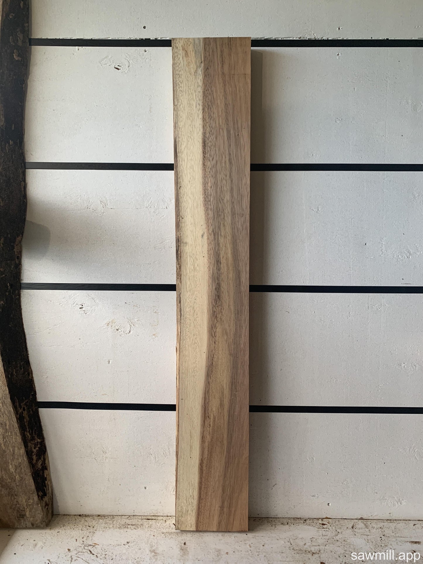 2" x 7" x 46" Chocolate Albizia