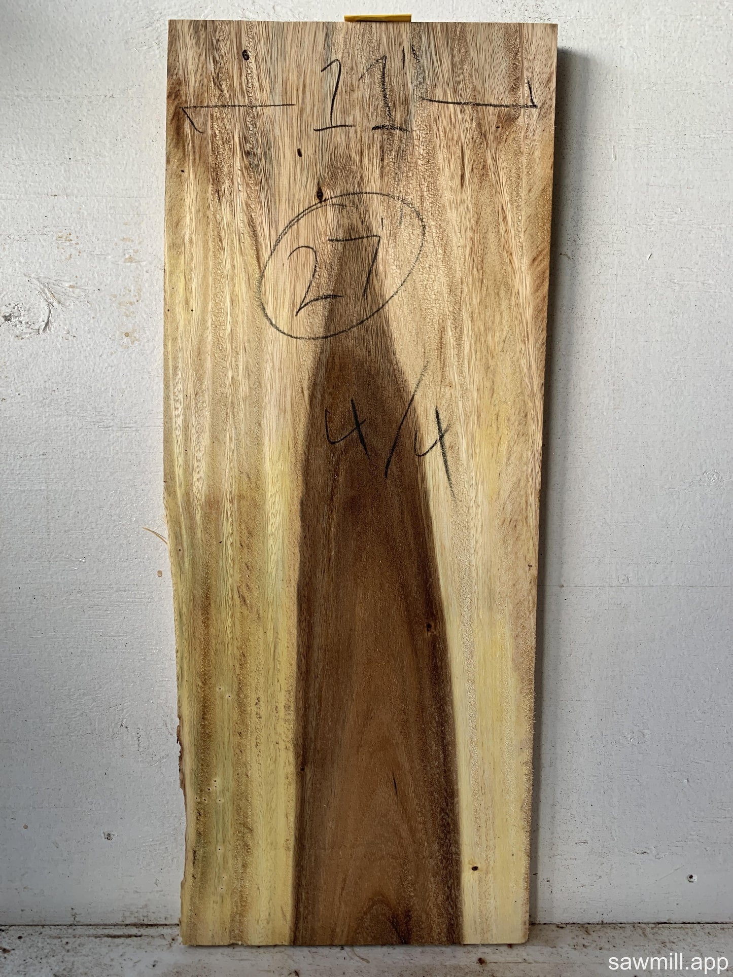 1" x 11" x 27" Monkeypod