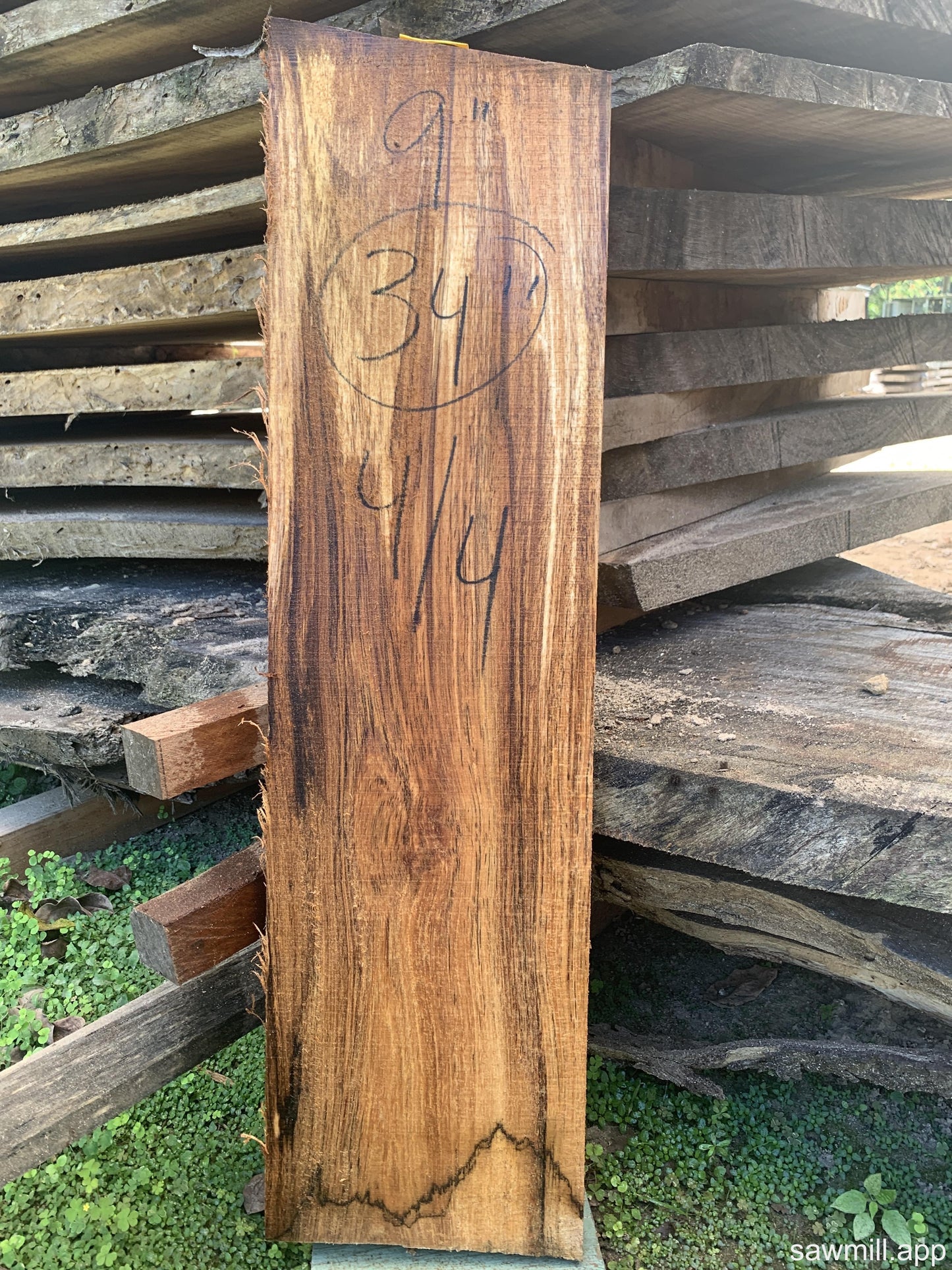 1" x 9" x 34" Koa