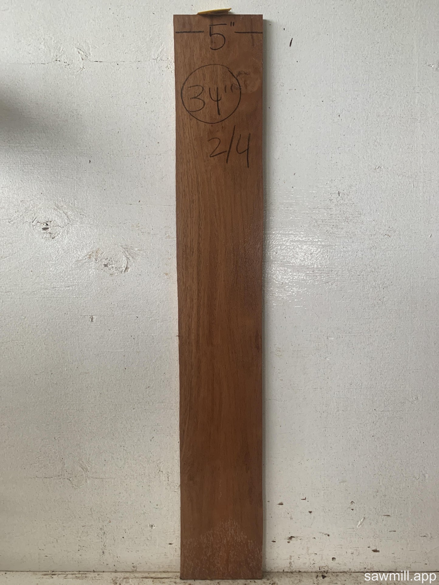 0.75" x 5" x 34" Ironbark Eucalyptus