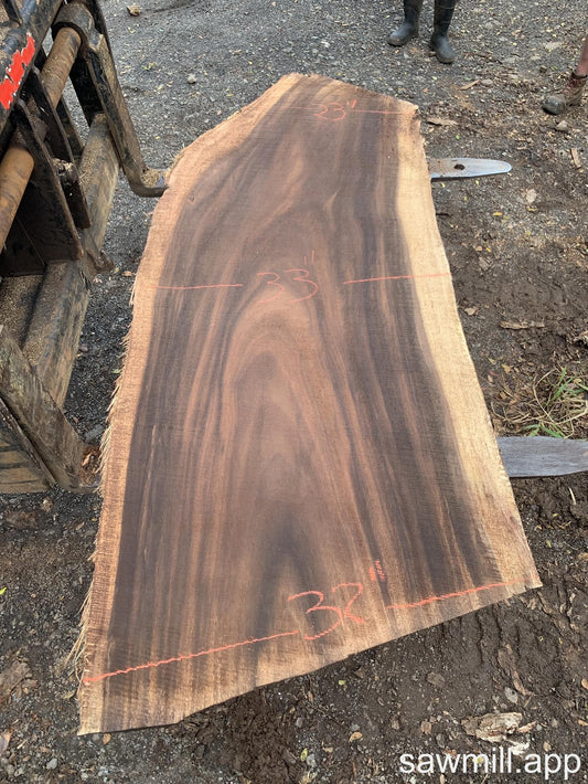 2.25" x 33" x 78" Monkeypod