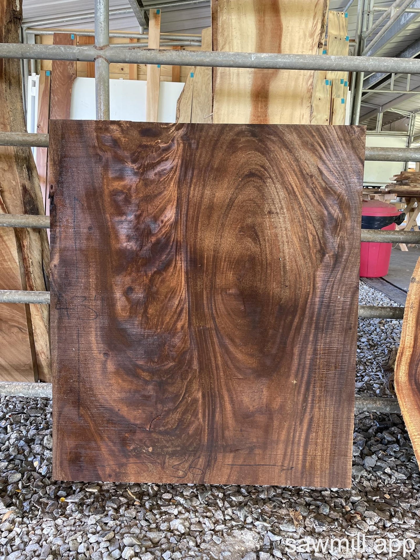 2.25" x 36" x 43" Monkeypod