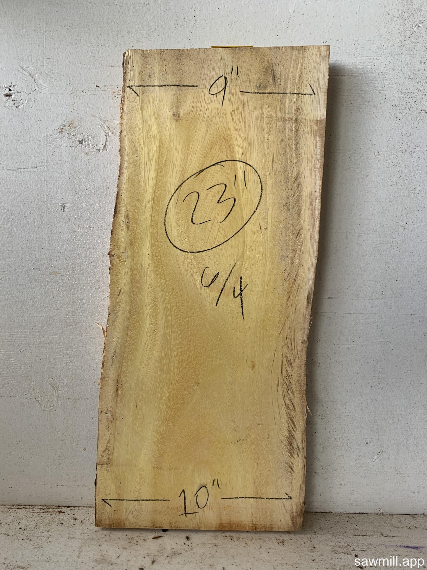 1.5" x 10" x 23" Monkeypod