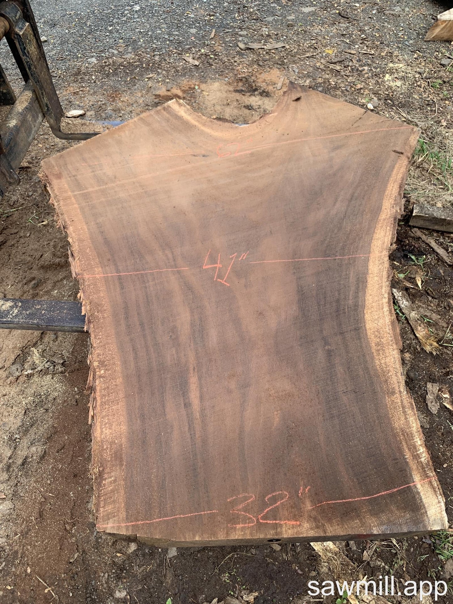 2.5" x 62" x 80" Monkeypod