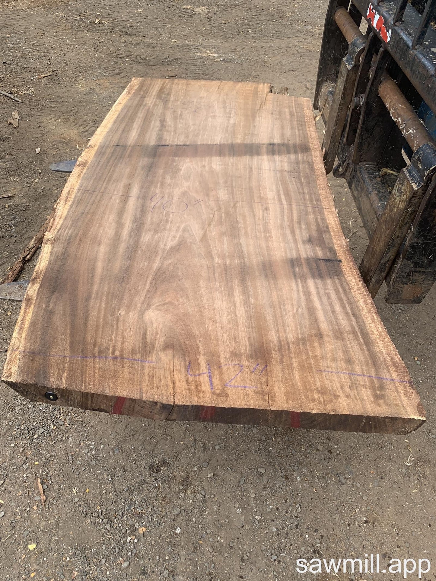 3" x 42" x 74" Monkeypod