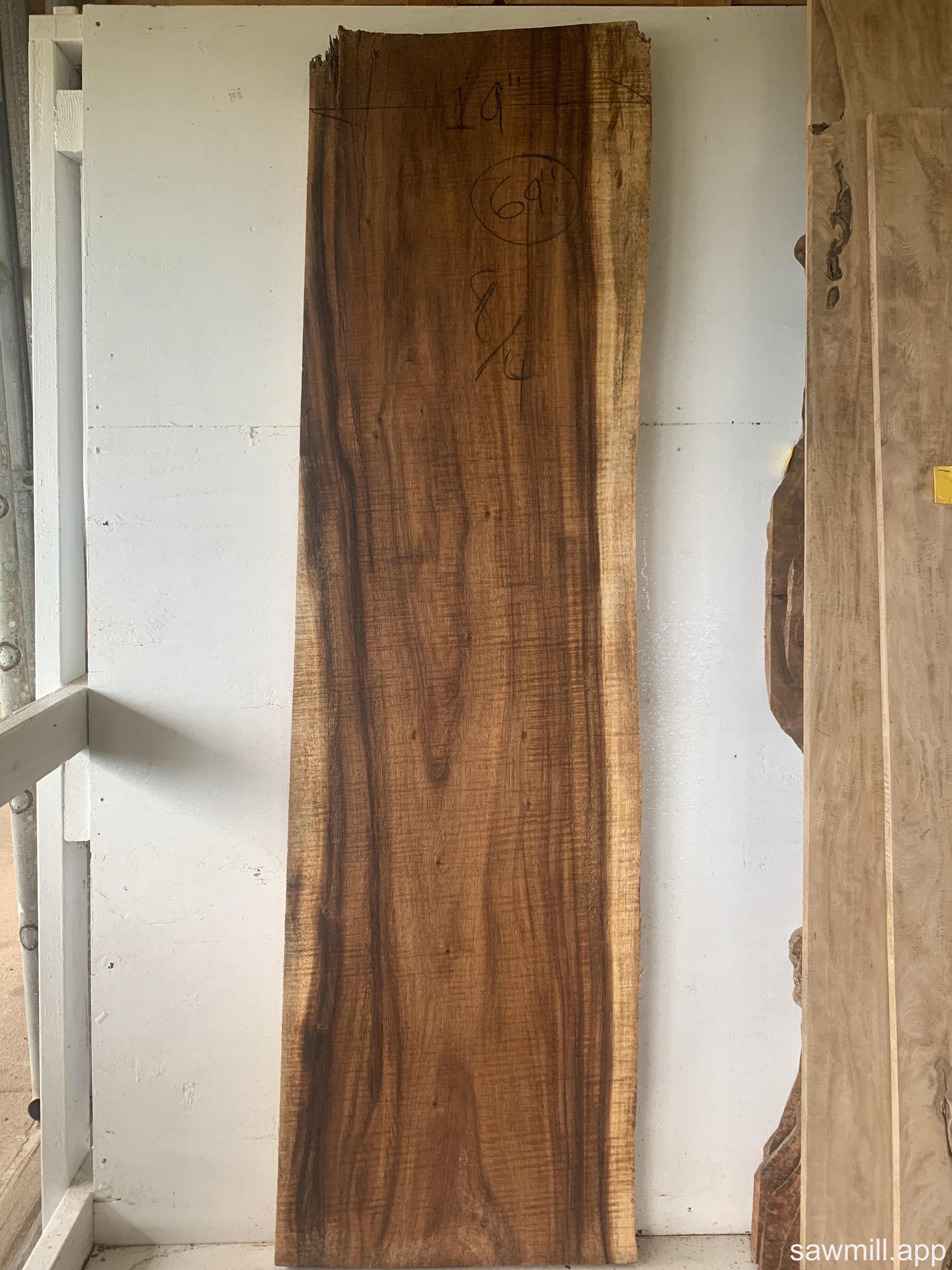 2" x 19" x 69" Monkeypod