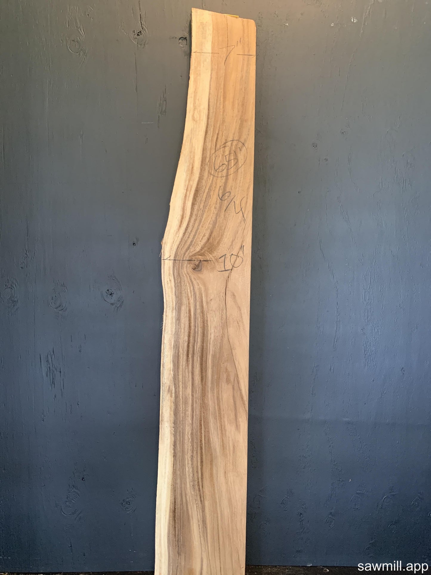 1.5" x 10" x 65" Monkeypod
