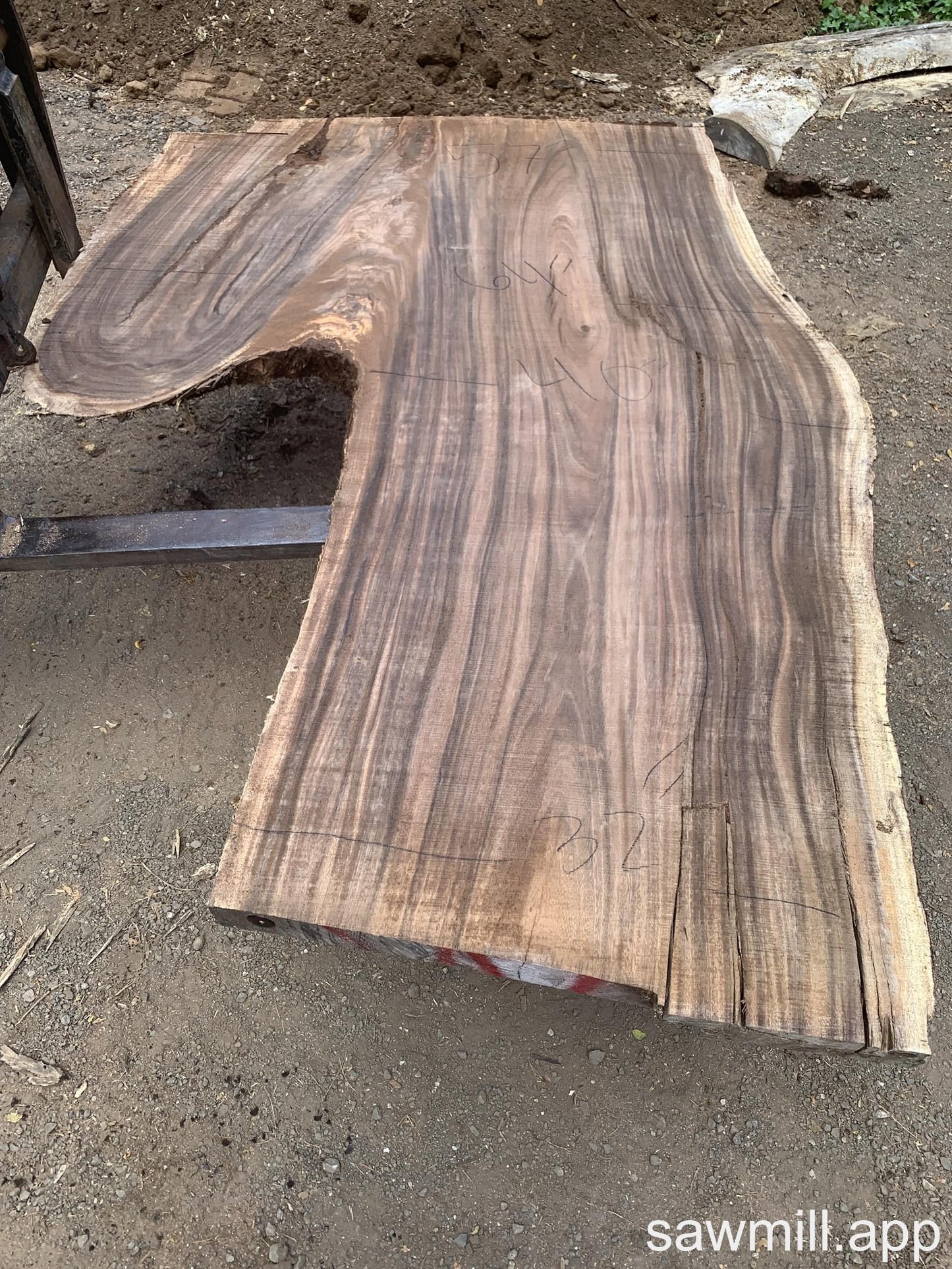 3" x 64" x 92" Monkeypod