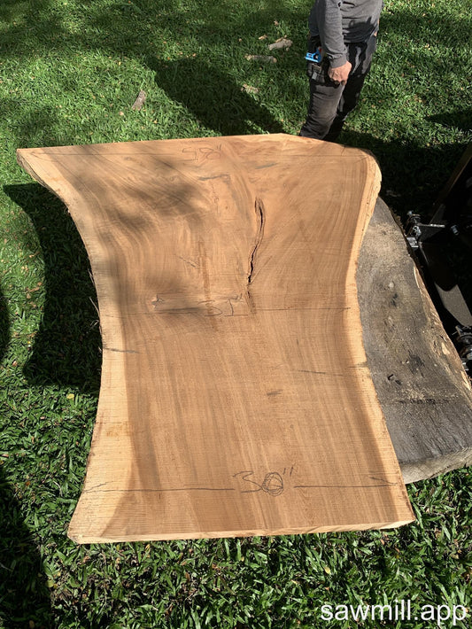 2.5" x 58" x 64" Monkeypod