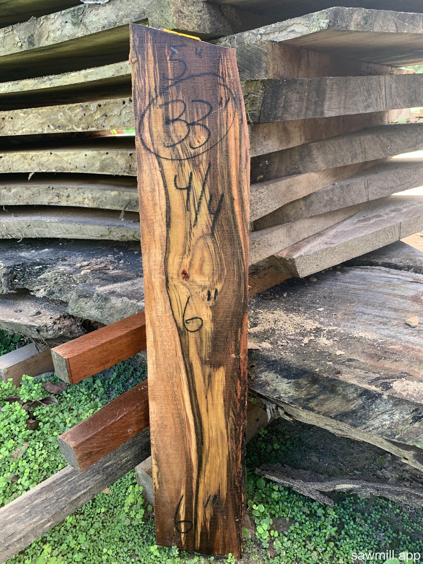 1" x 6" x 33" Koa
