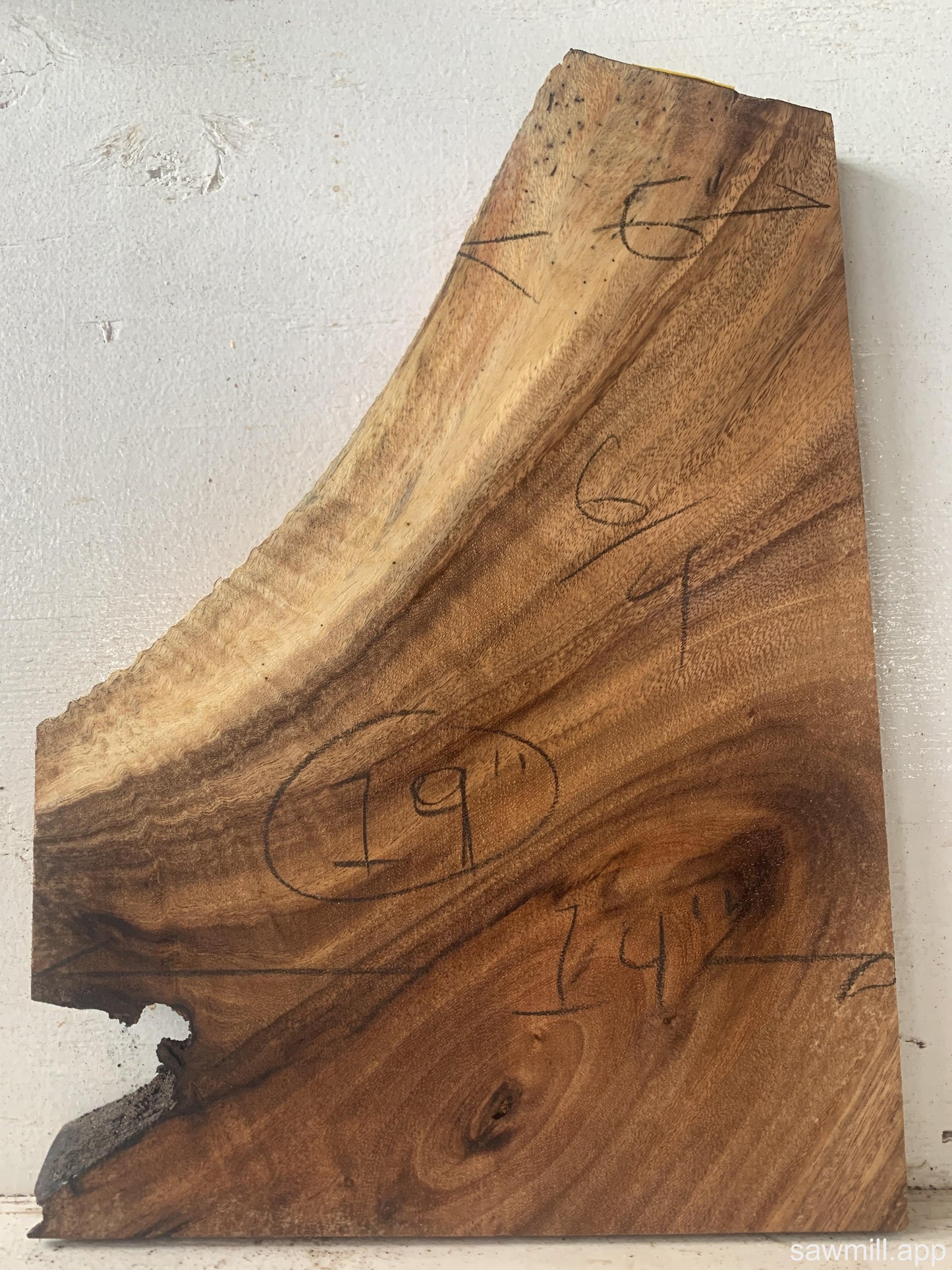 1.5" x 14" x 19" Monkeypod