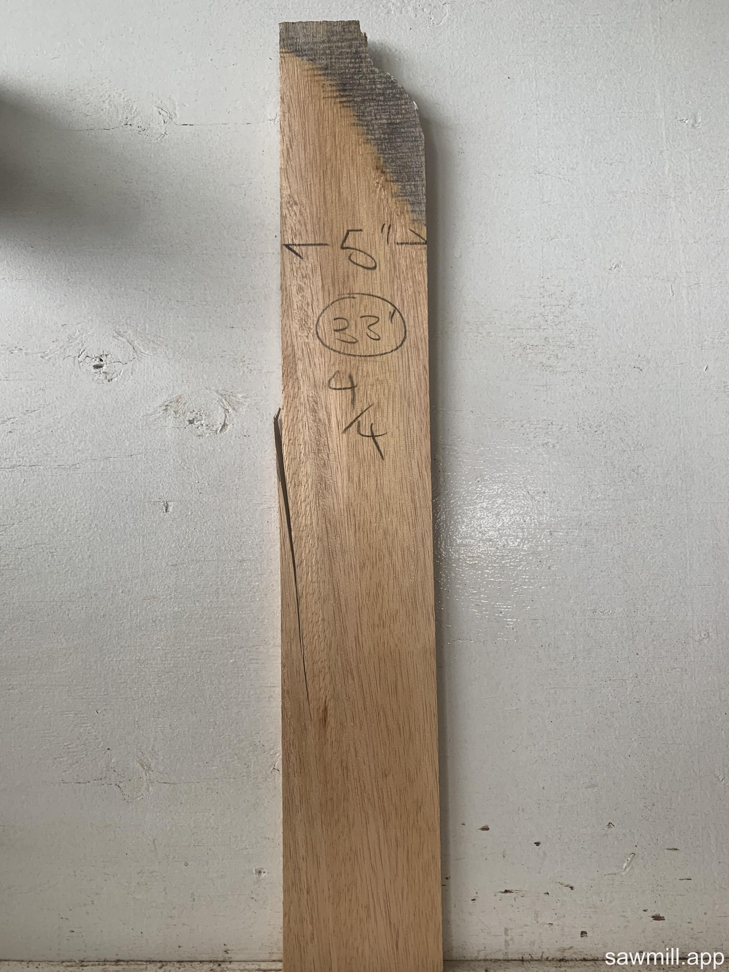 1" x 5" x 33" Albizia