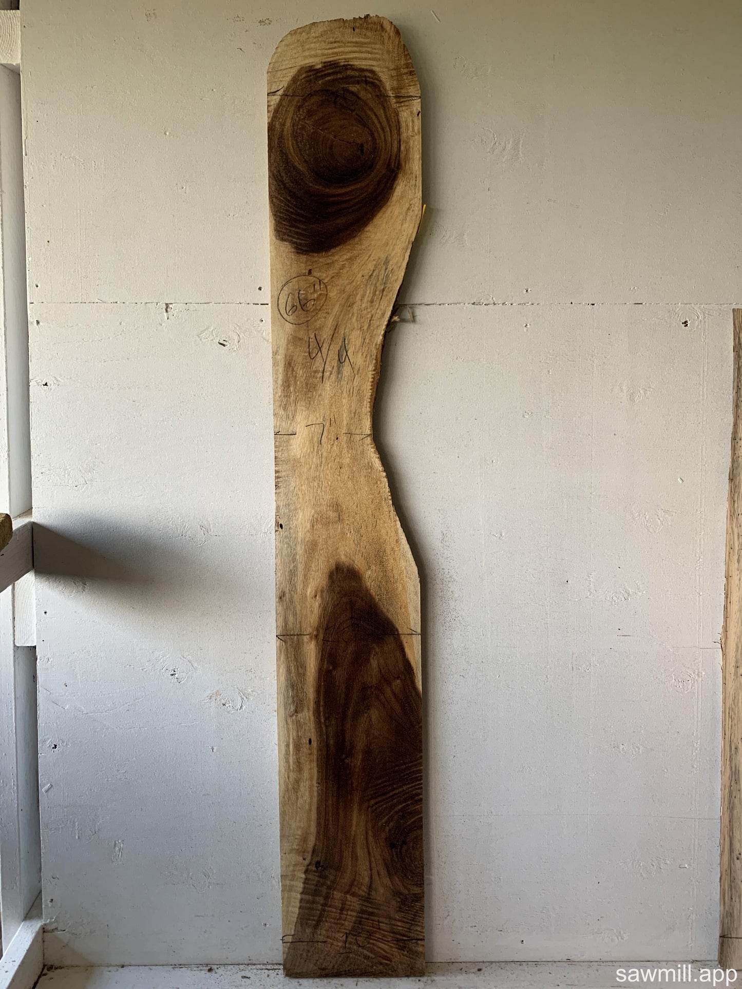 1" x 10" x 66" Monkeypod