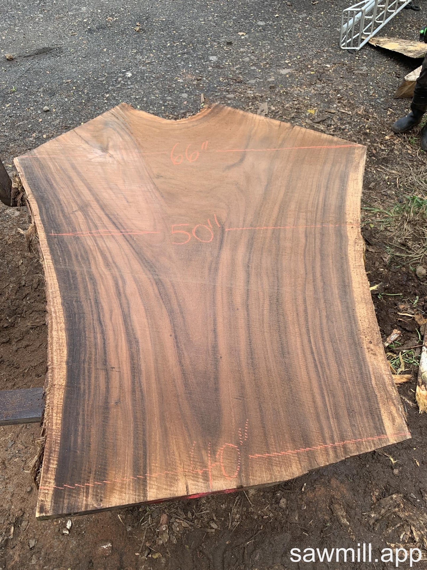 2.5" x 66" x 80" Monkeypod