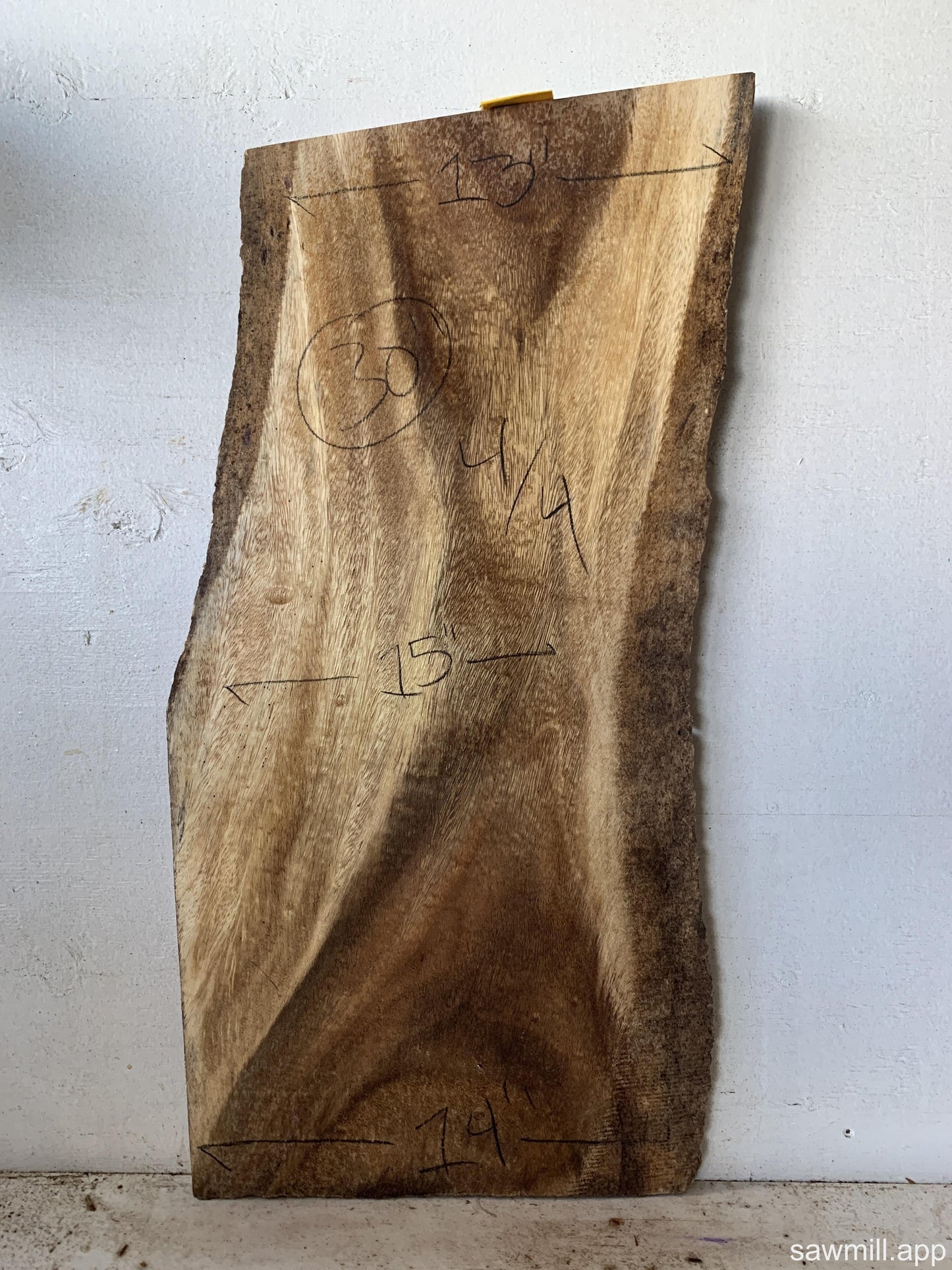 1" x 15" x 30" Monkeypod