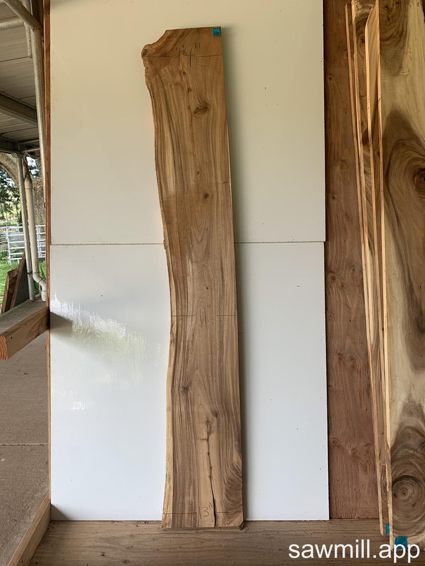 1.5" x 14" x 85" Monkeypod