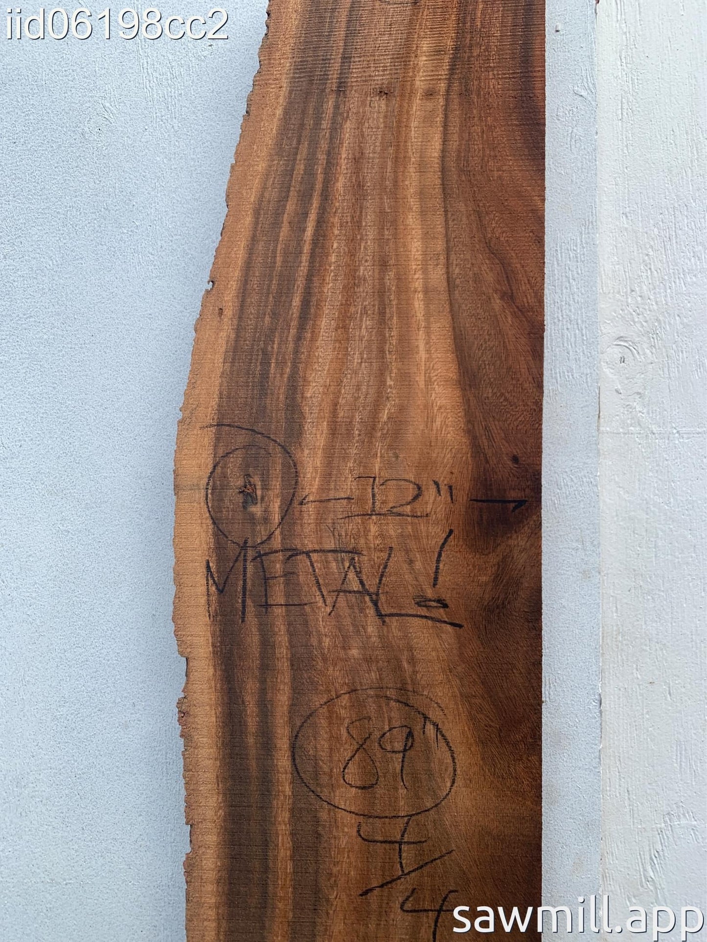 1" x 13" x 89" Monkeypod