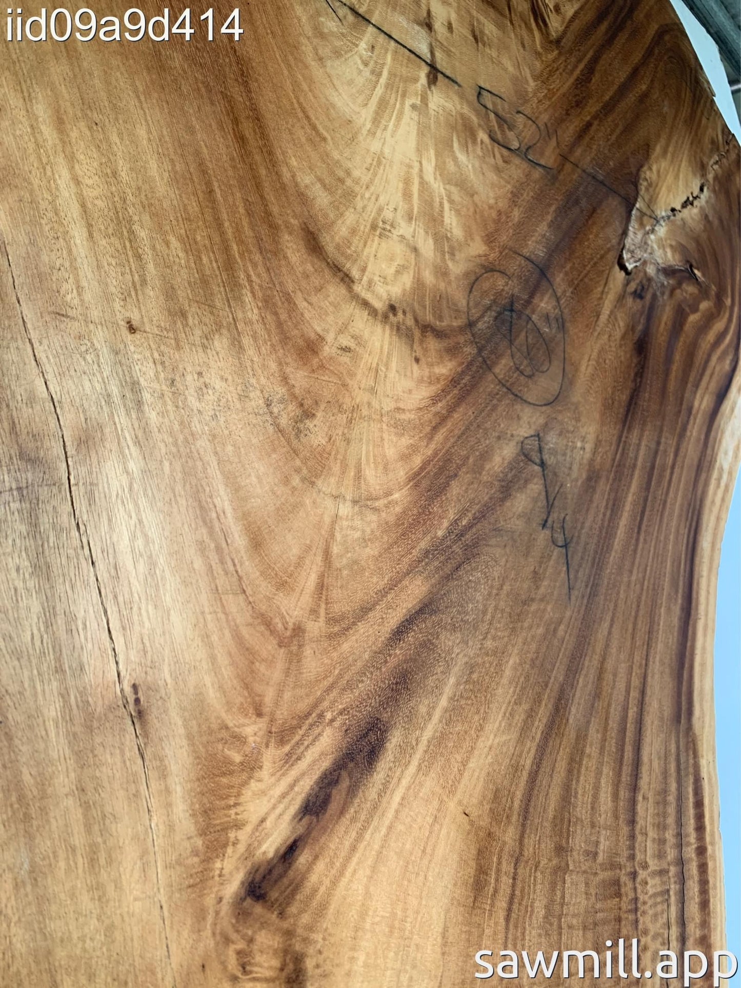 2.25" x 52" x 80" Monkeypod