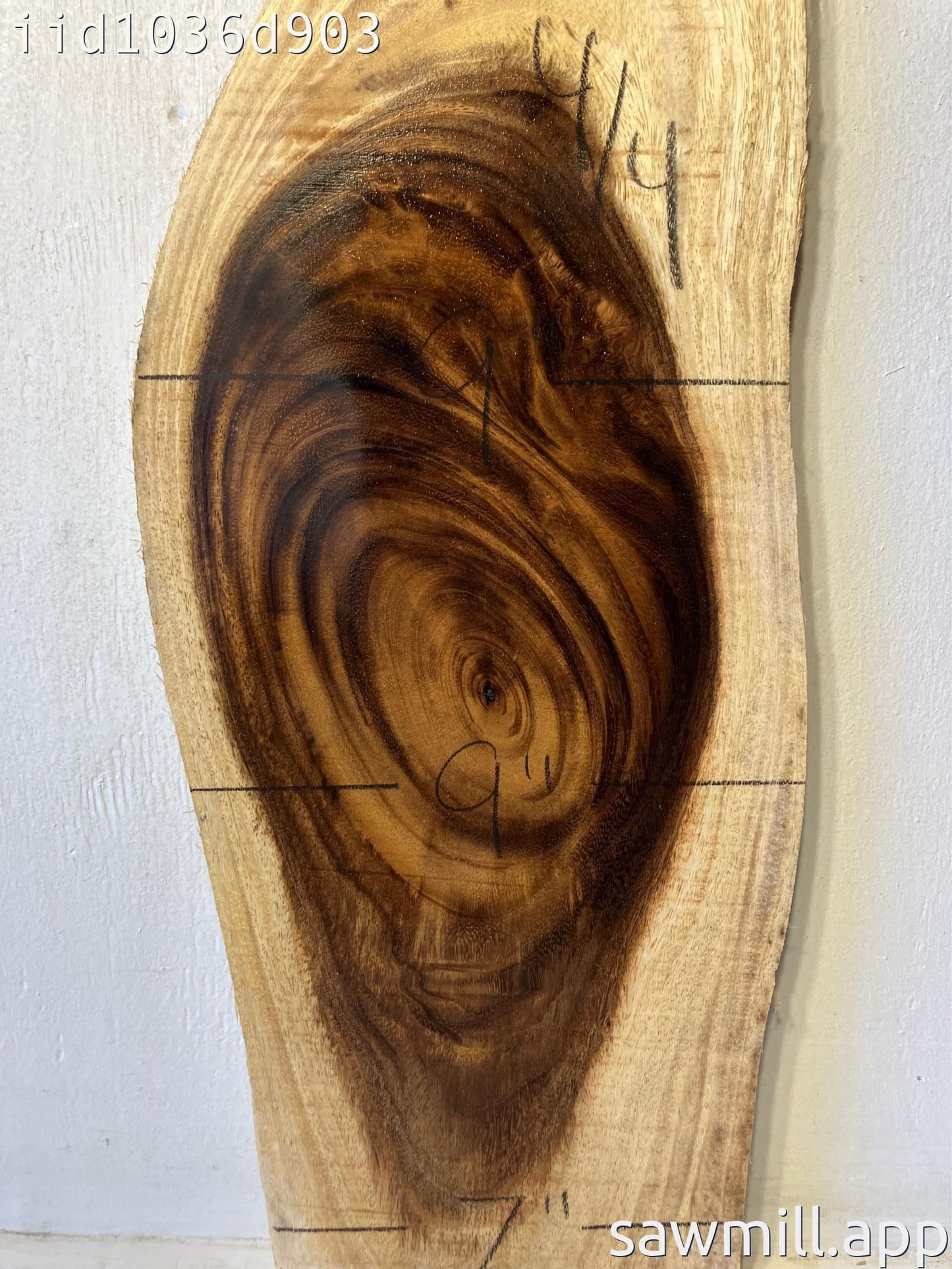1" x 9" x 27" Monkeypod