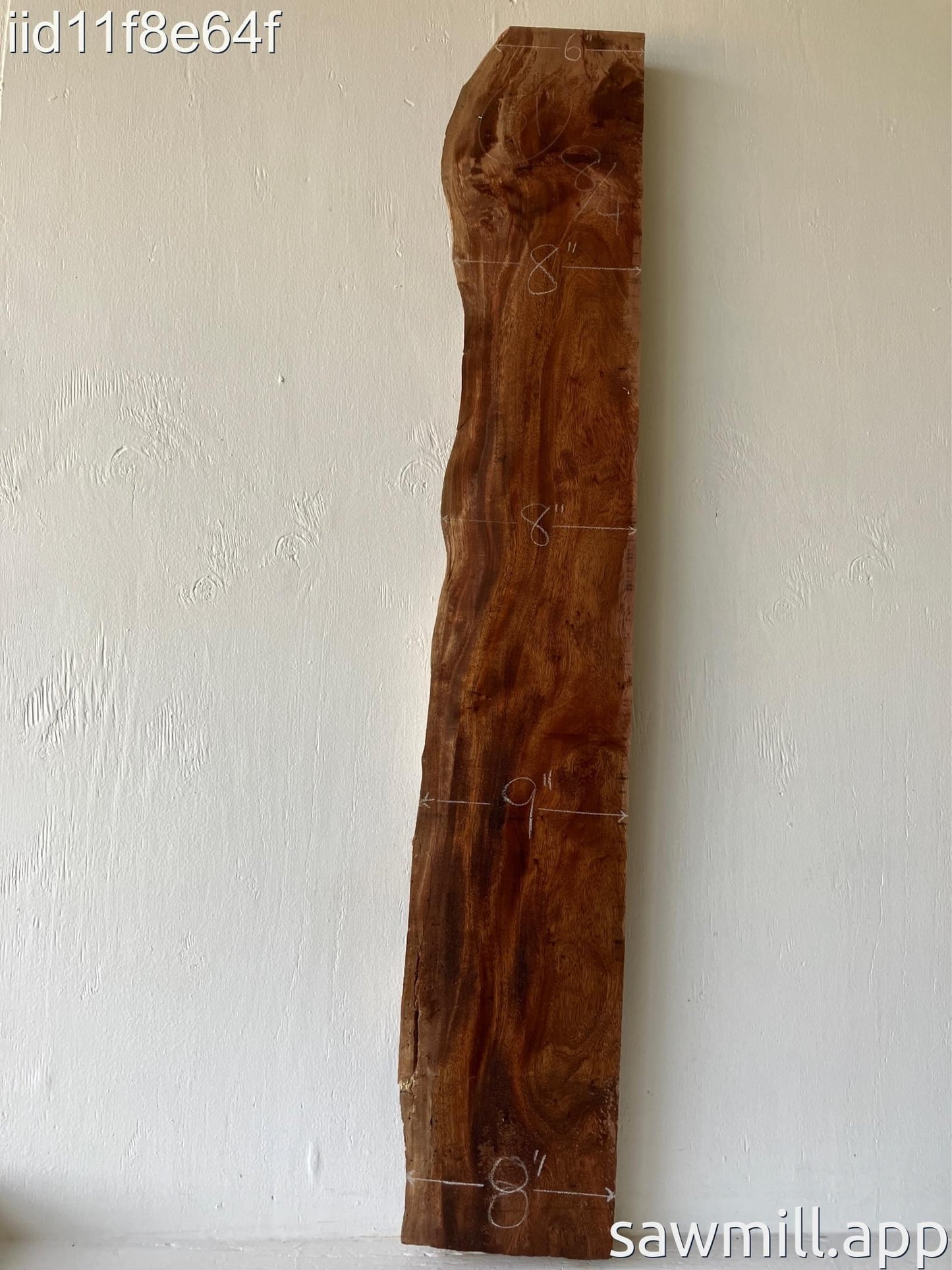 2" x 9" x 51" False Kamani