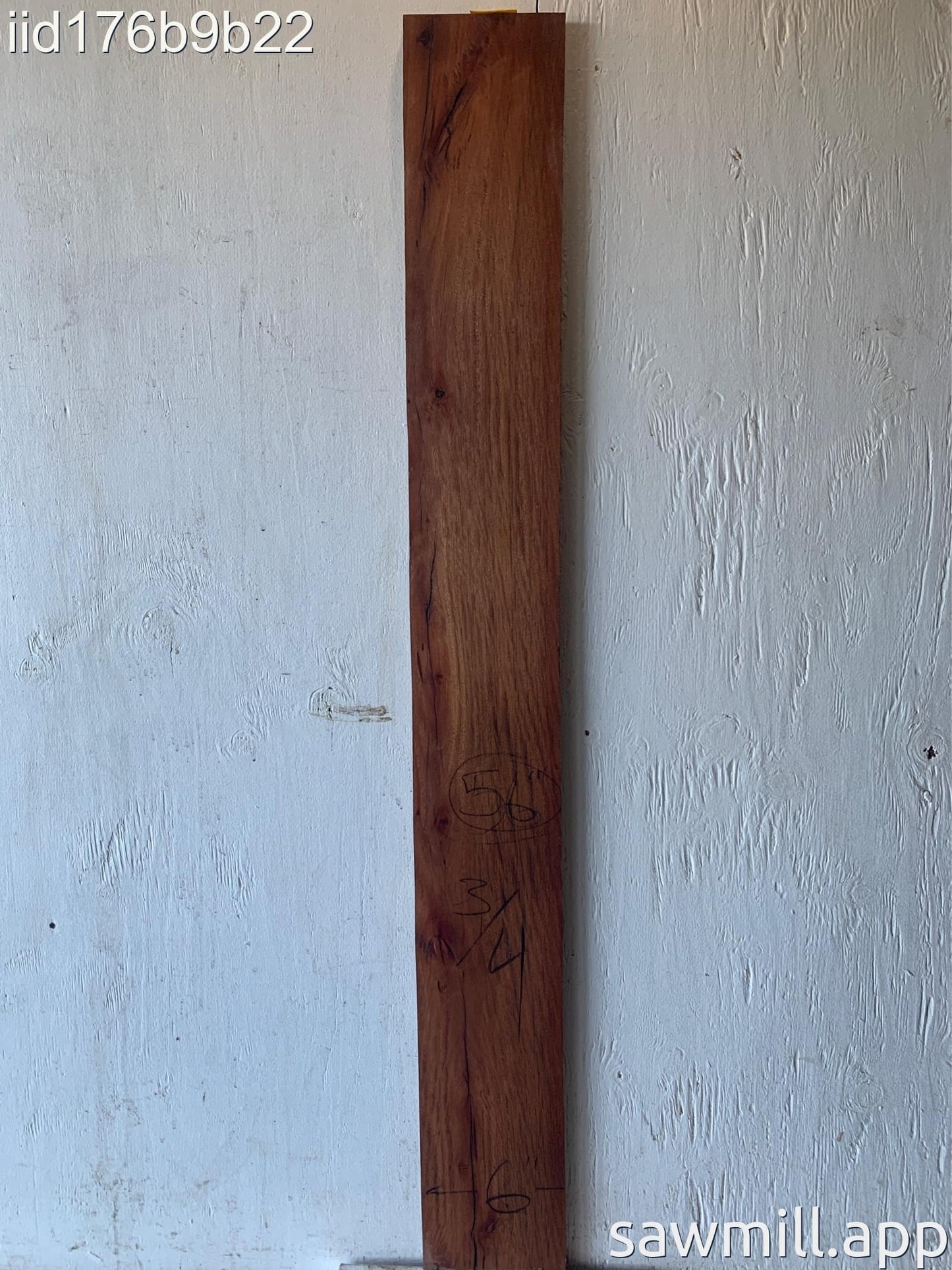 0.75" x 6" x 56" Ironbark Eucalyptus