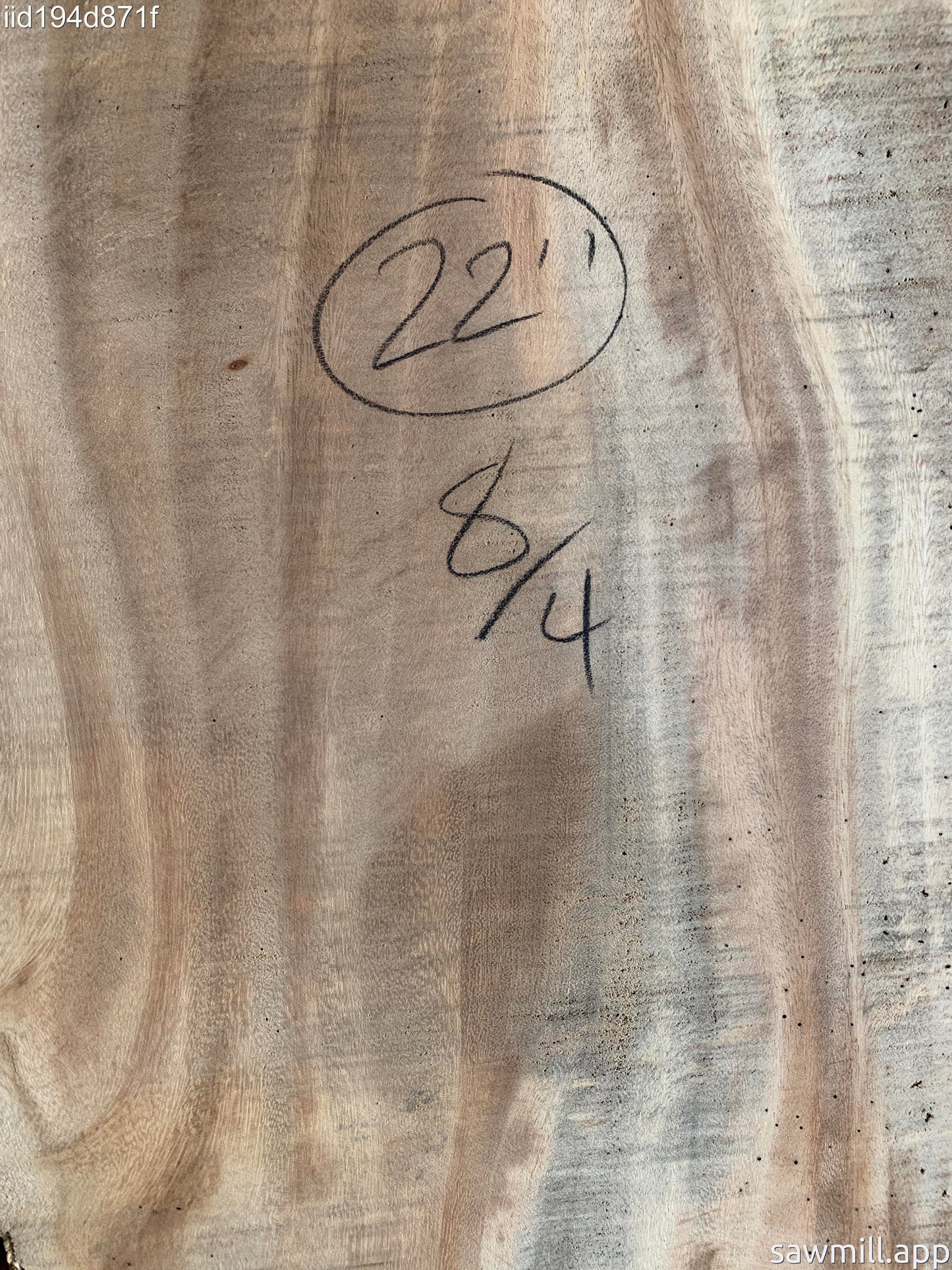 2" x 26" x 22" Monkeypod