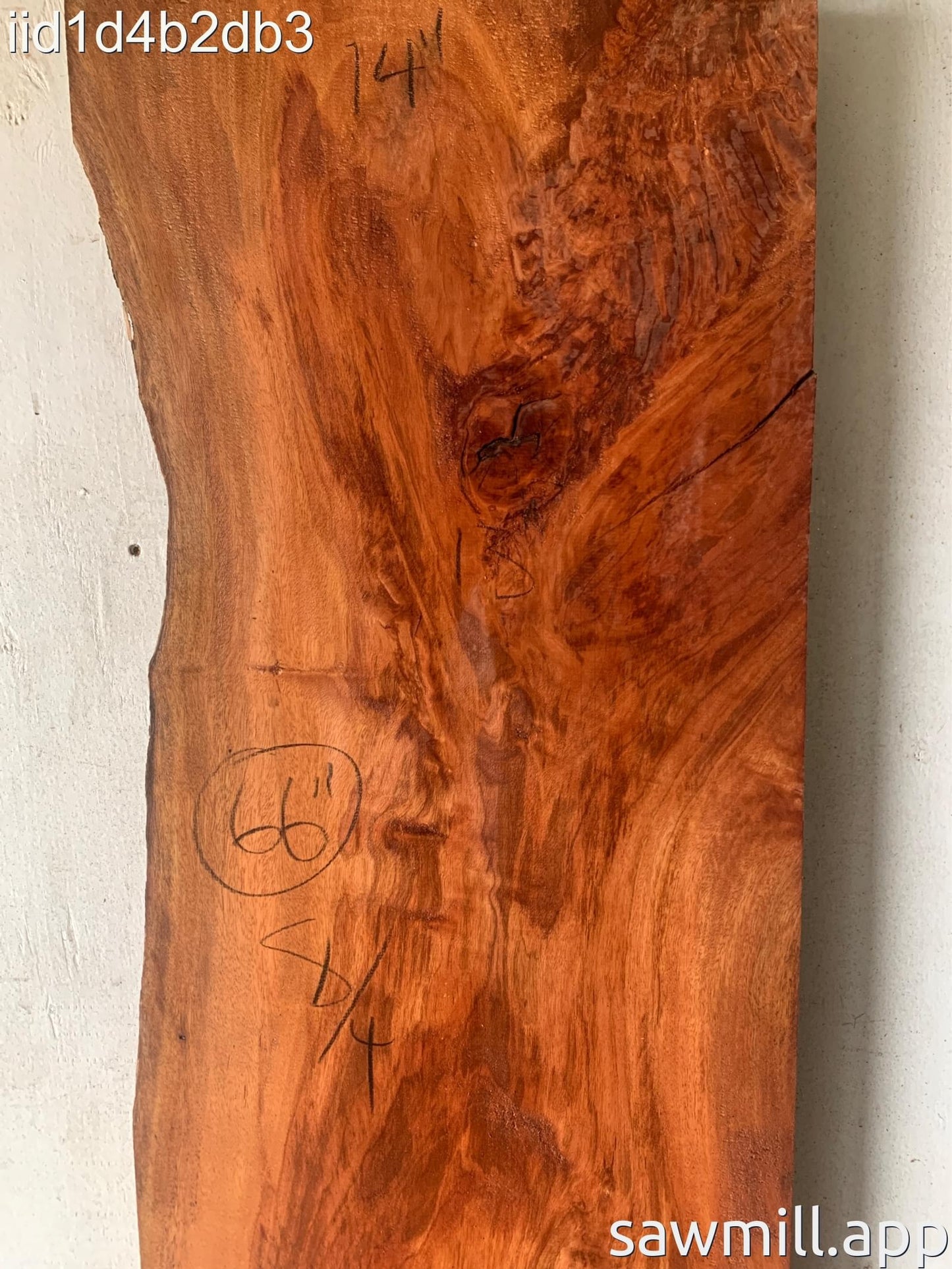 2" x 14" x 66" Lychee