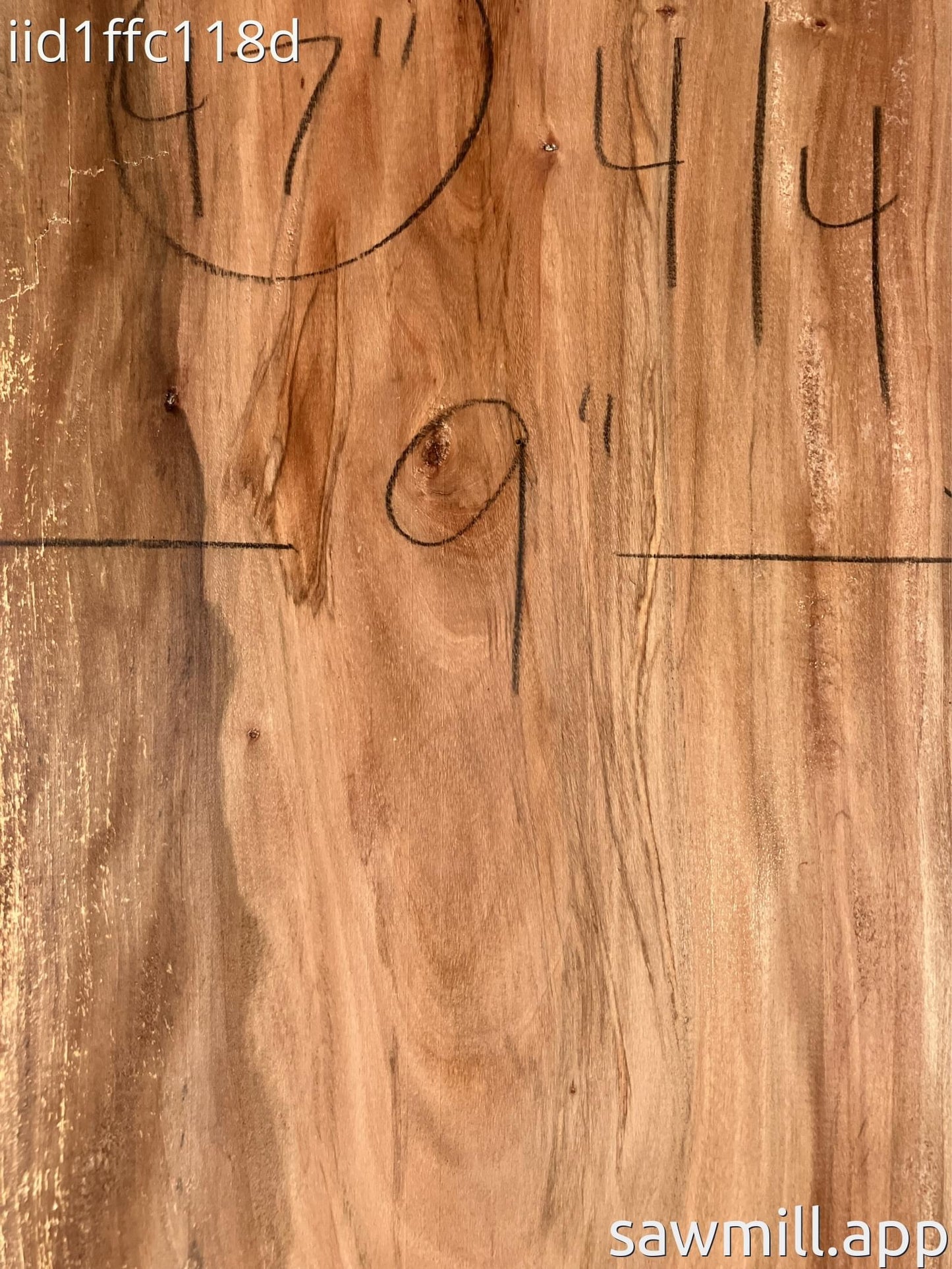 1" x 10" x 47" False Kamani