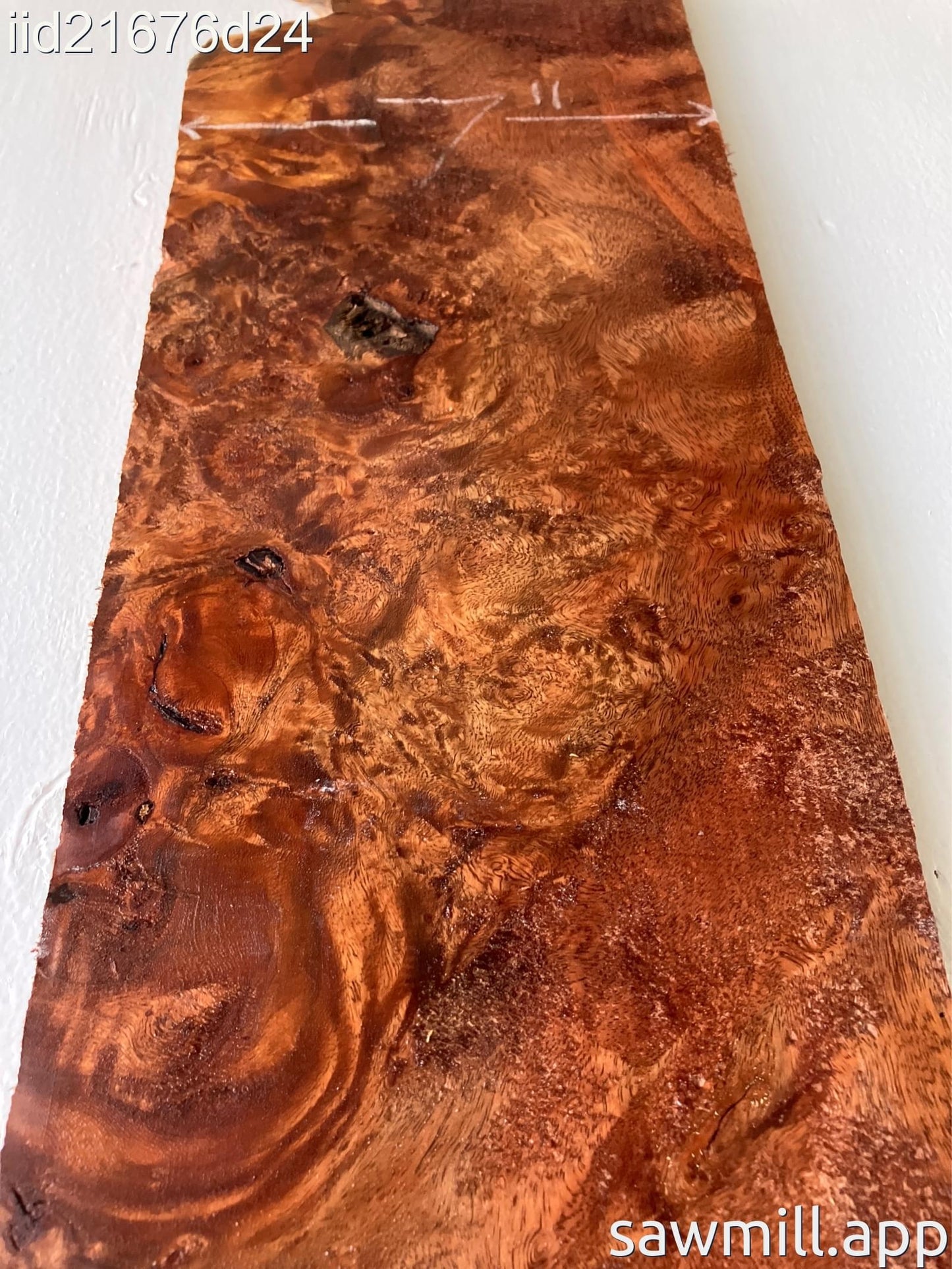 1" x 7" x 55" False Kamani