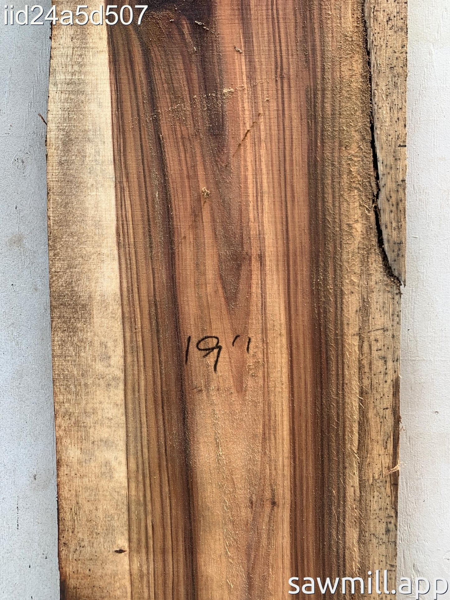 2" x 20" x 99" Chocolate Albizia