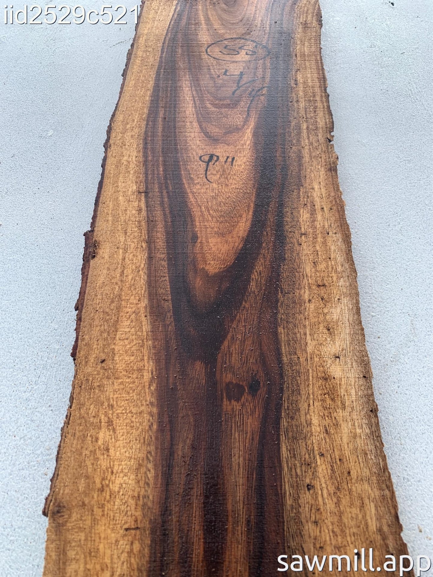 1" x 10" x 55" Monkeypod