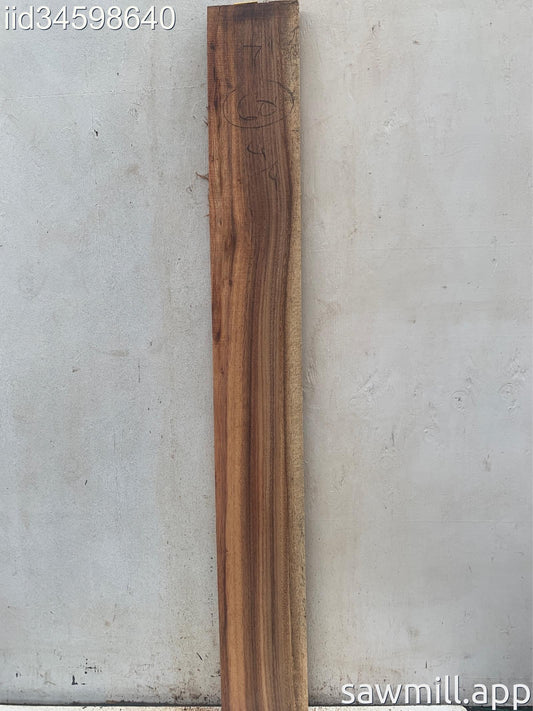 1" x 7" x 60" Chocolate Albizia