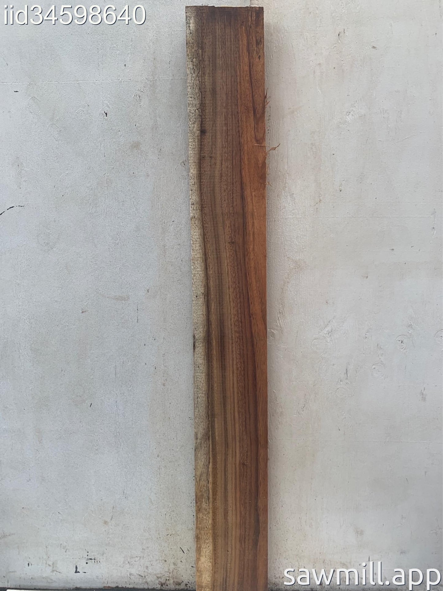 1" x 7" x 60" Chocolate Albizia