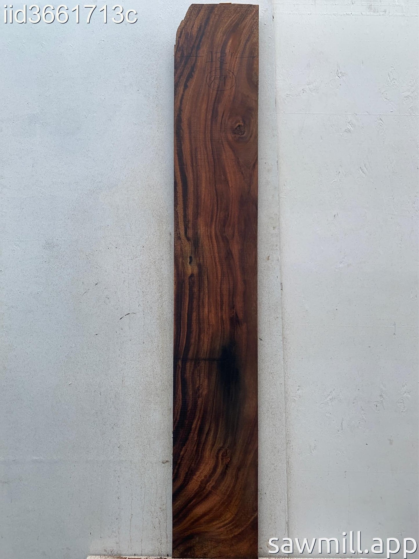 1" x 13" x 89" Monkeypod