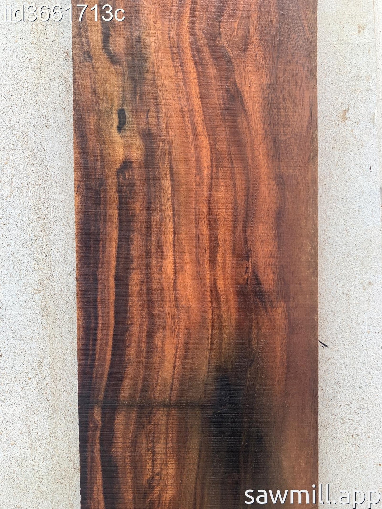 1" x 13" x 89" Monkeypod