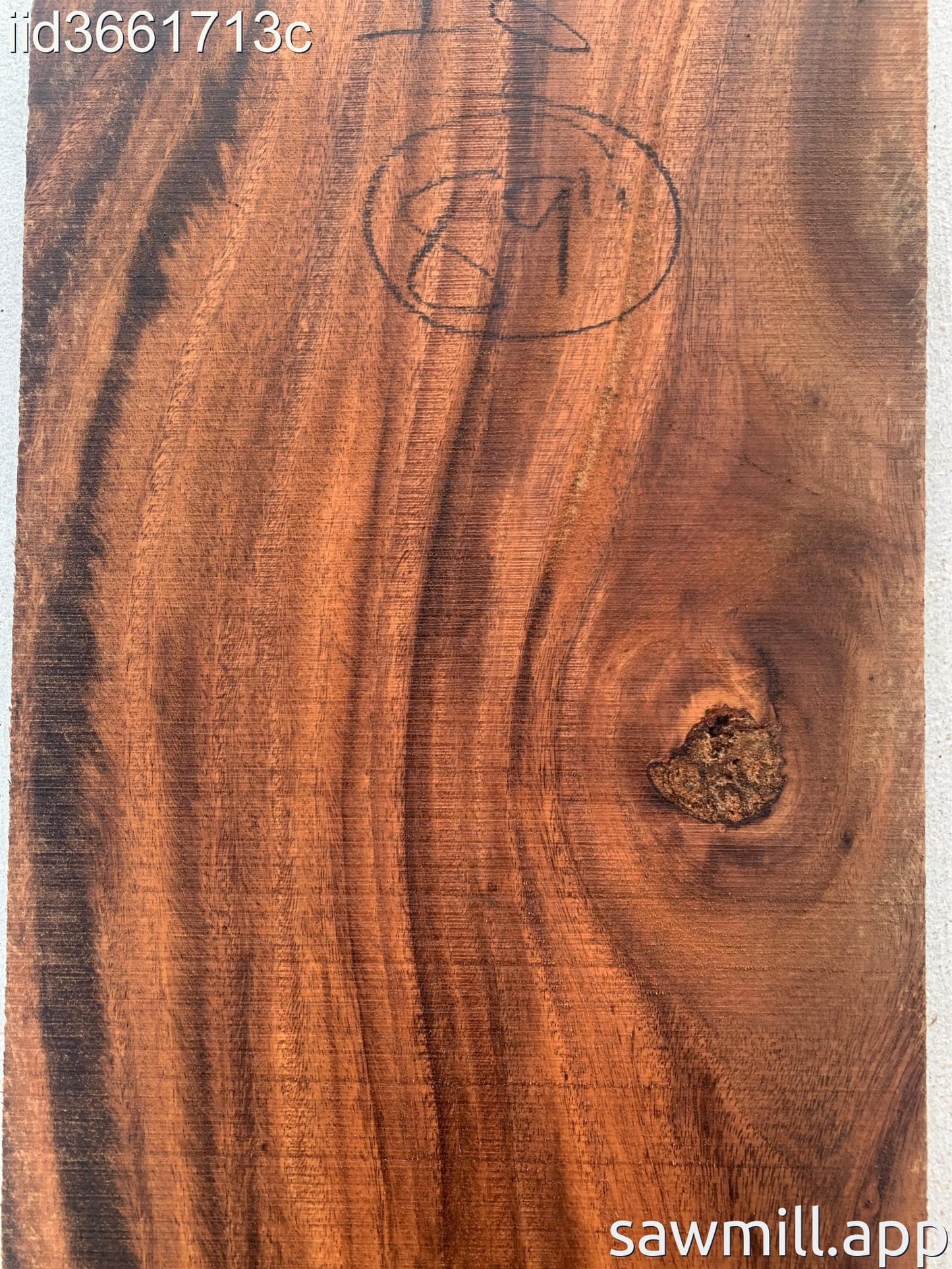 1" x 13" x 89" Monkeypod